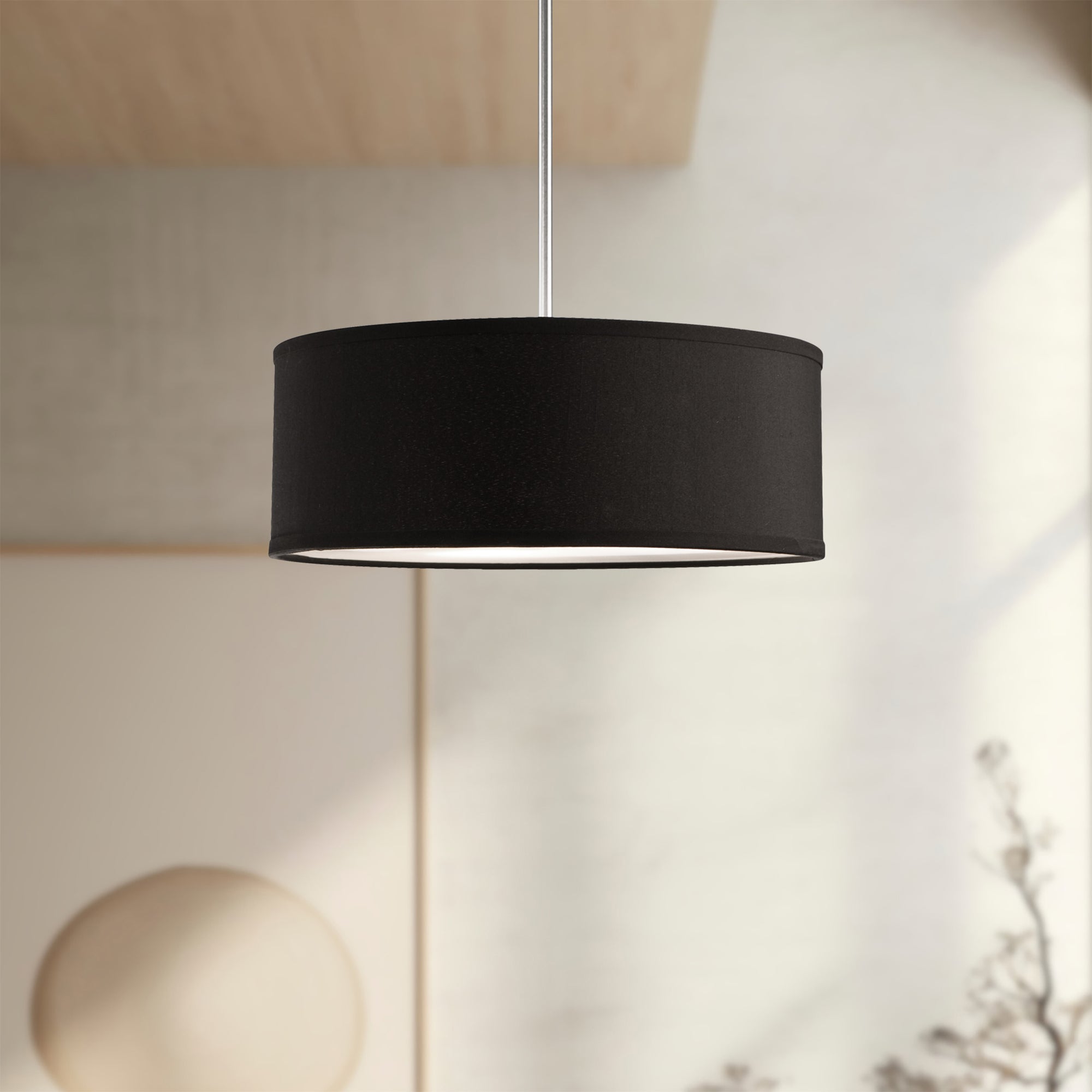 Gregory 15-in Black 3 Lights Pendant