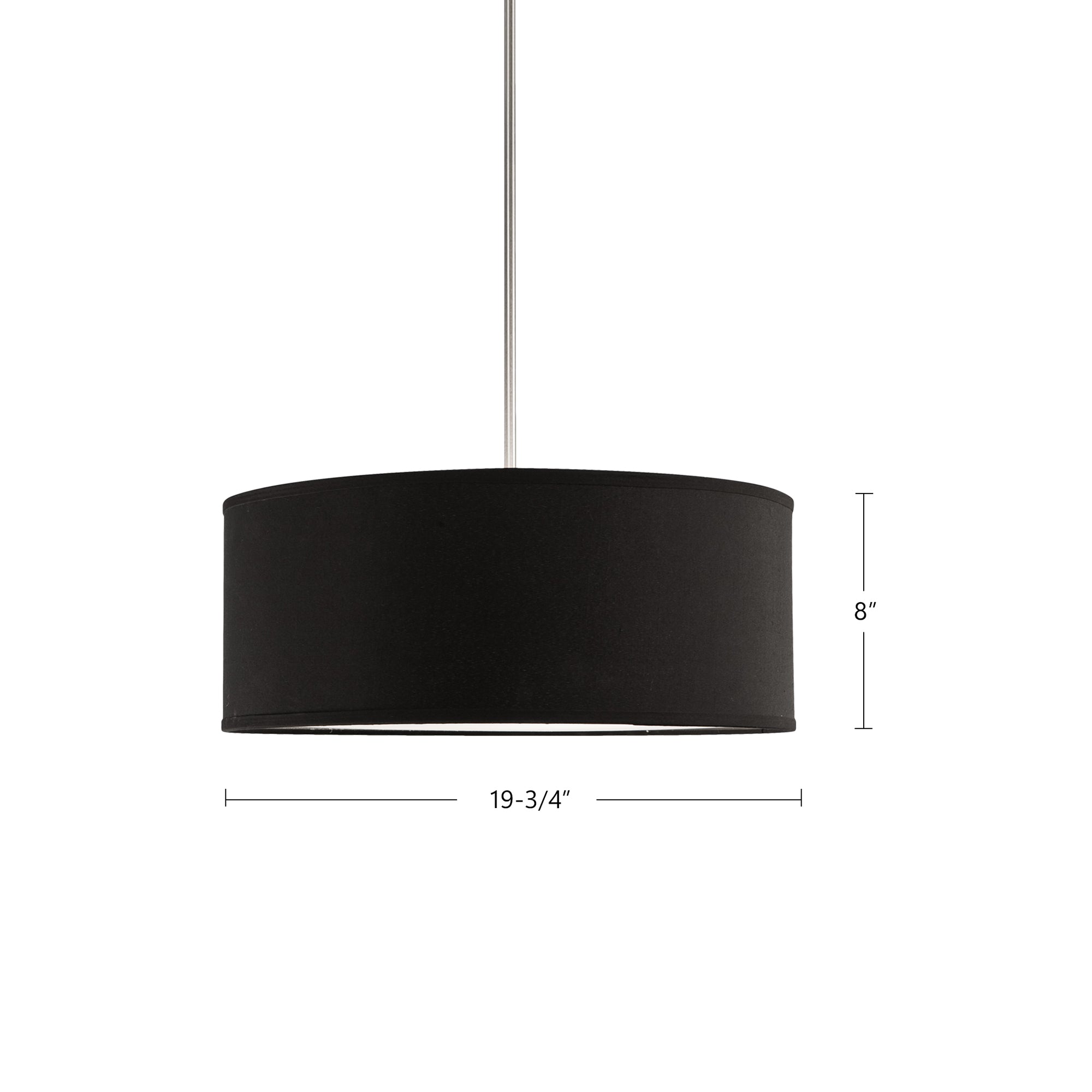 Gregory 20-in White 3 Lights Pendant