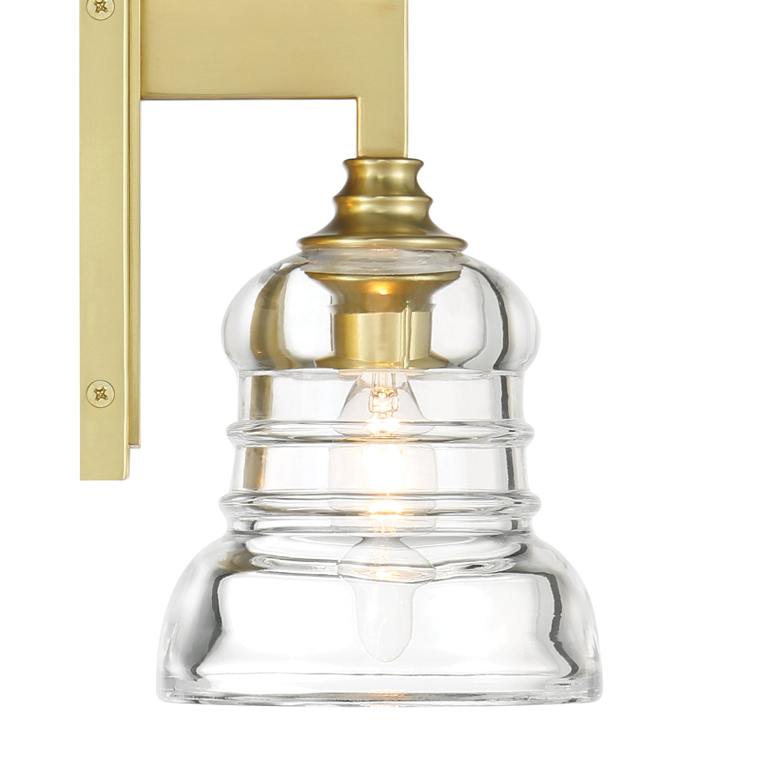 Crystorama Gregory GRG-1041-AG – 5 Inch – 1 Light – Sconce – Aged Brass – Damp Rated