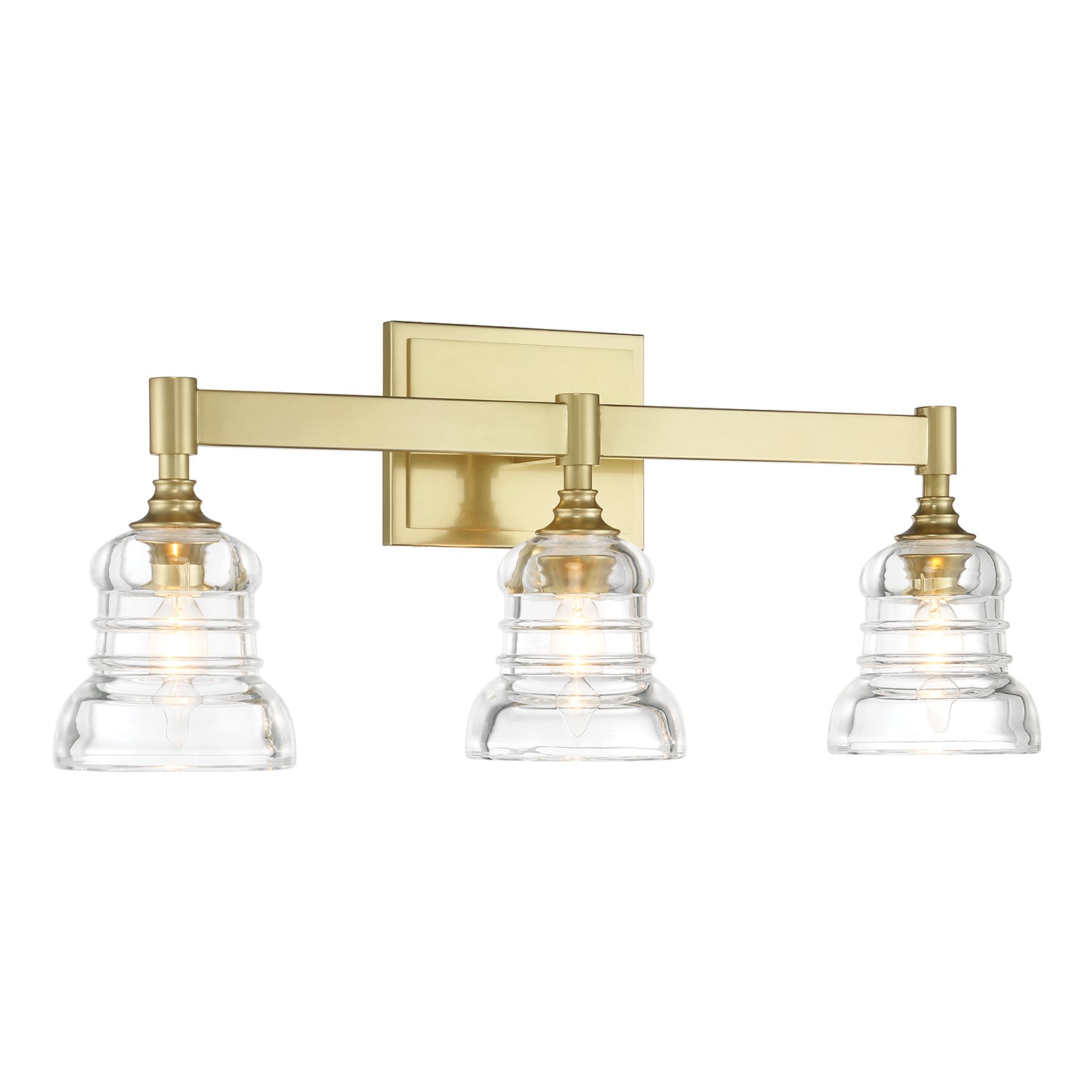 Crystorama Gregory GRG-1043-AG – 23.75 Inch – 3 Light – Bath Vanity Light – Aged Brass – Damp Rated
