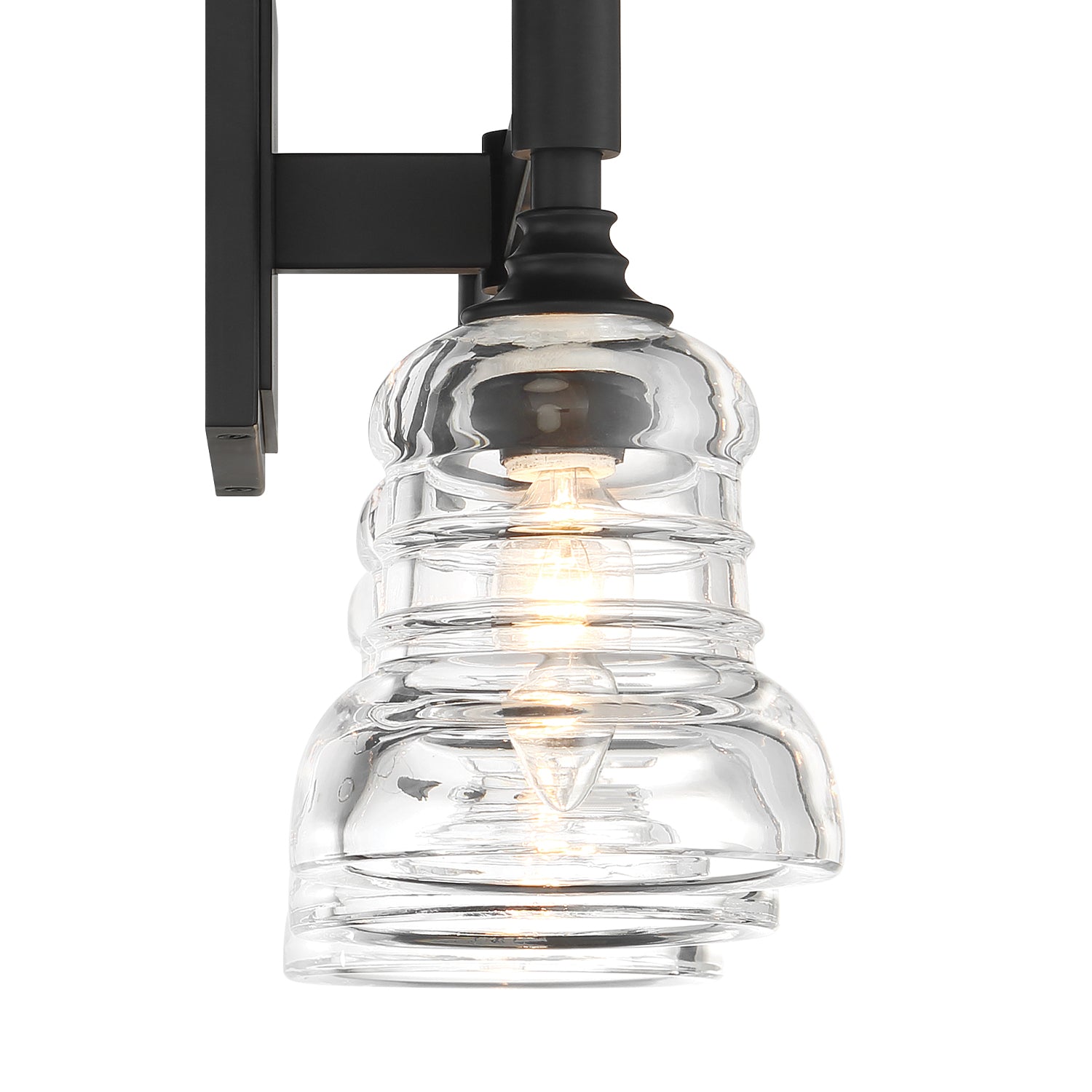 Crystorama Gregory GRG-1043-MK – 23.75 Inch – 3 Light – Bath Vanity Light – Matte Black – Damp Rated