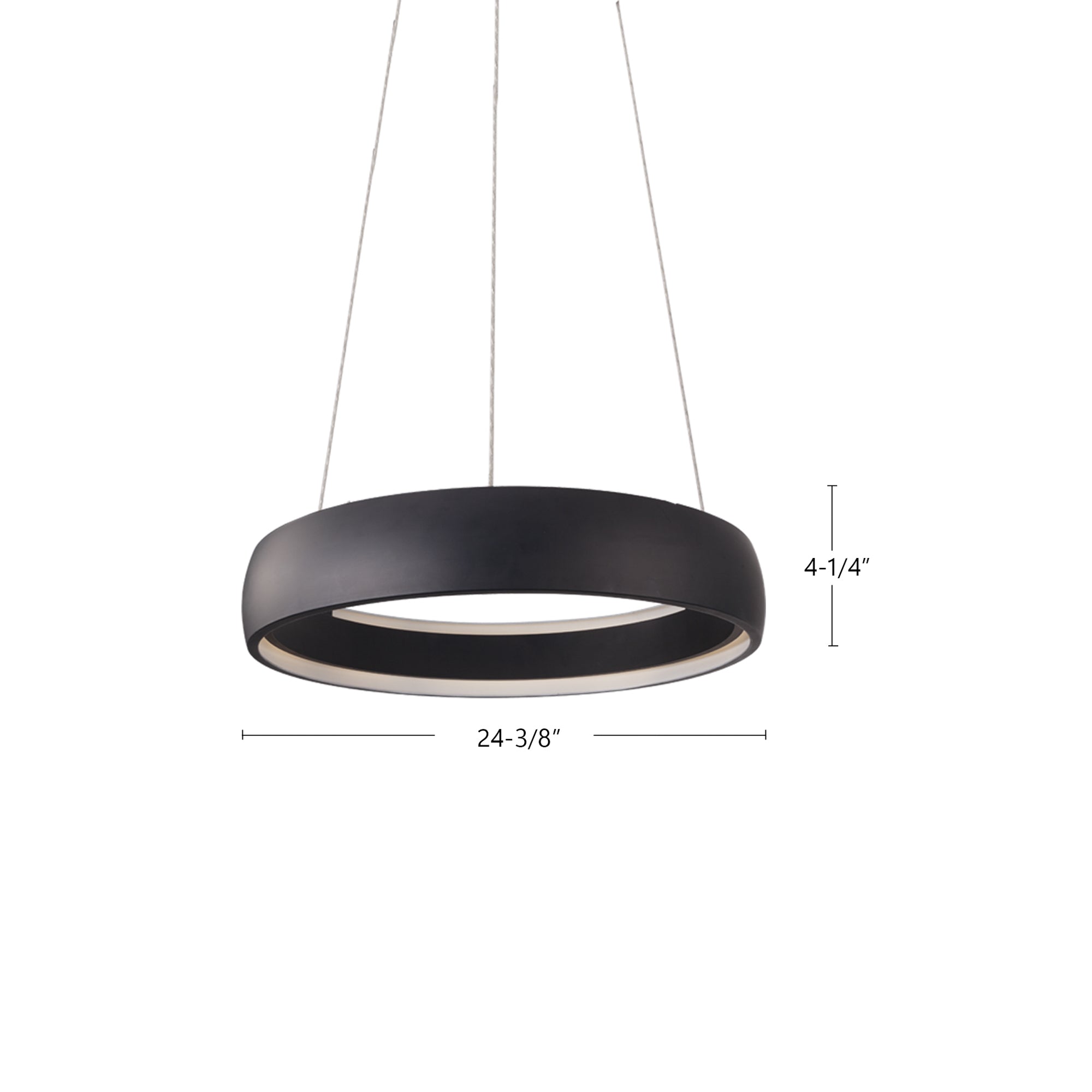 Halo 23-in Brushed Silver LED Pendant
