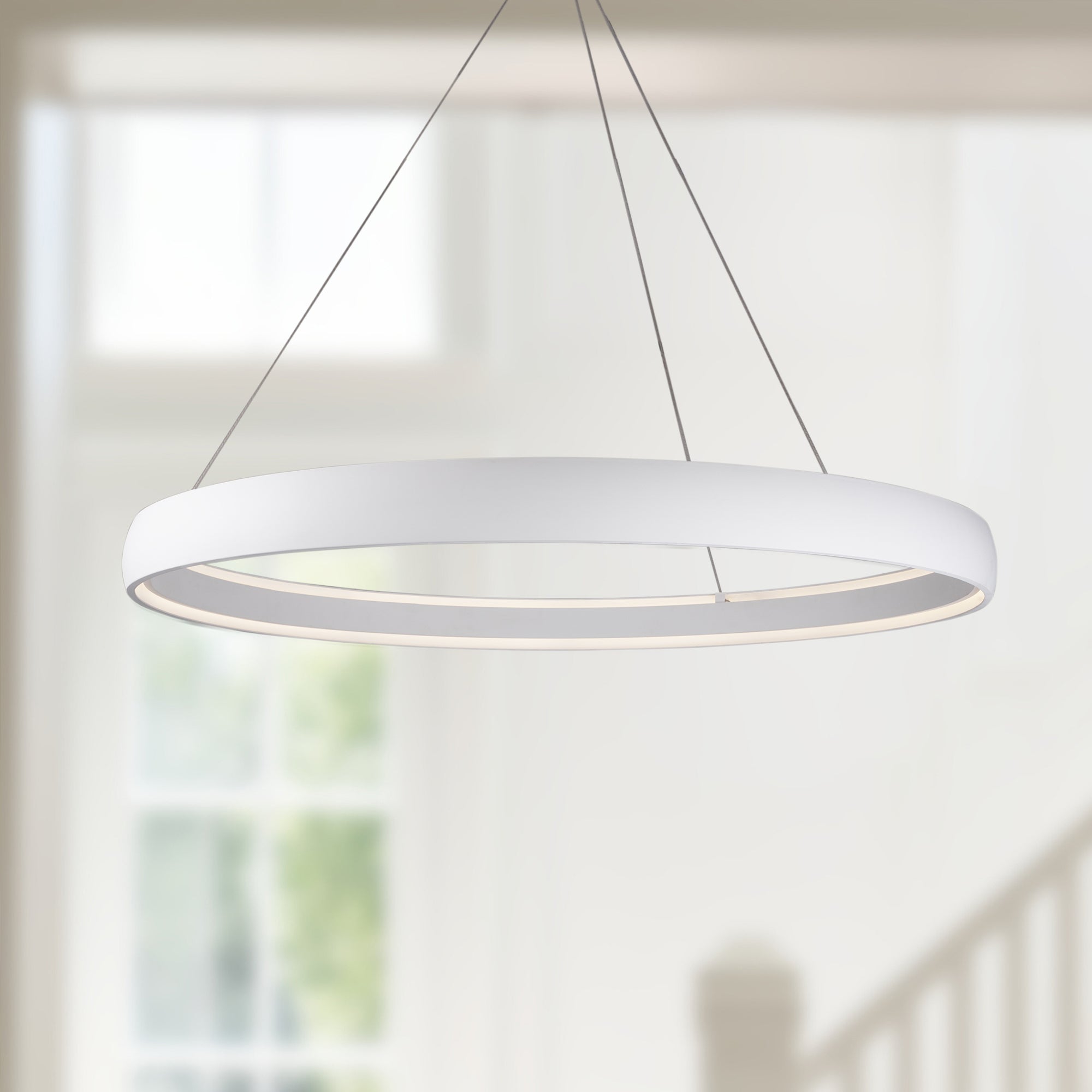 Halo 53-in White LED Pendant