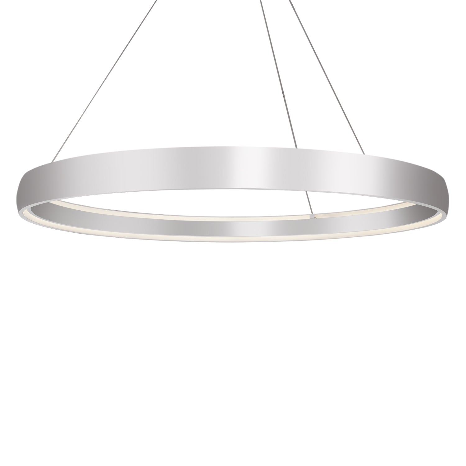 Halo 72-in Brushed Silver LED Pendant