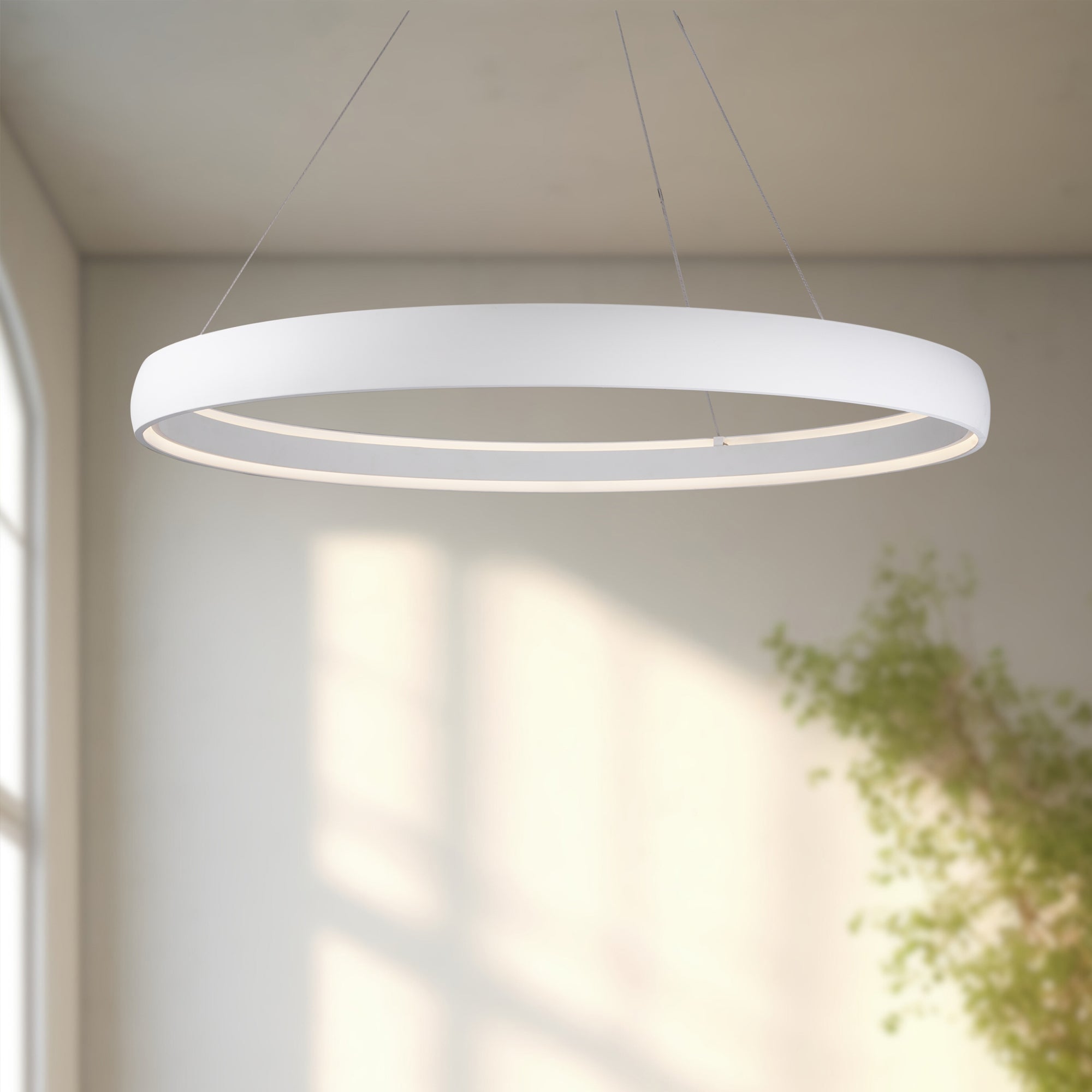 Halo 72-in White LED Pendant
