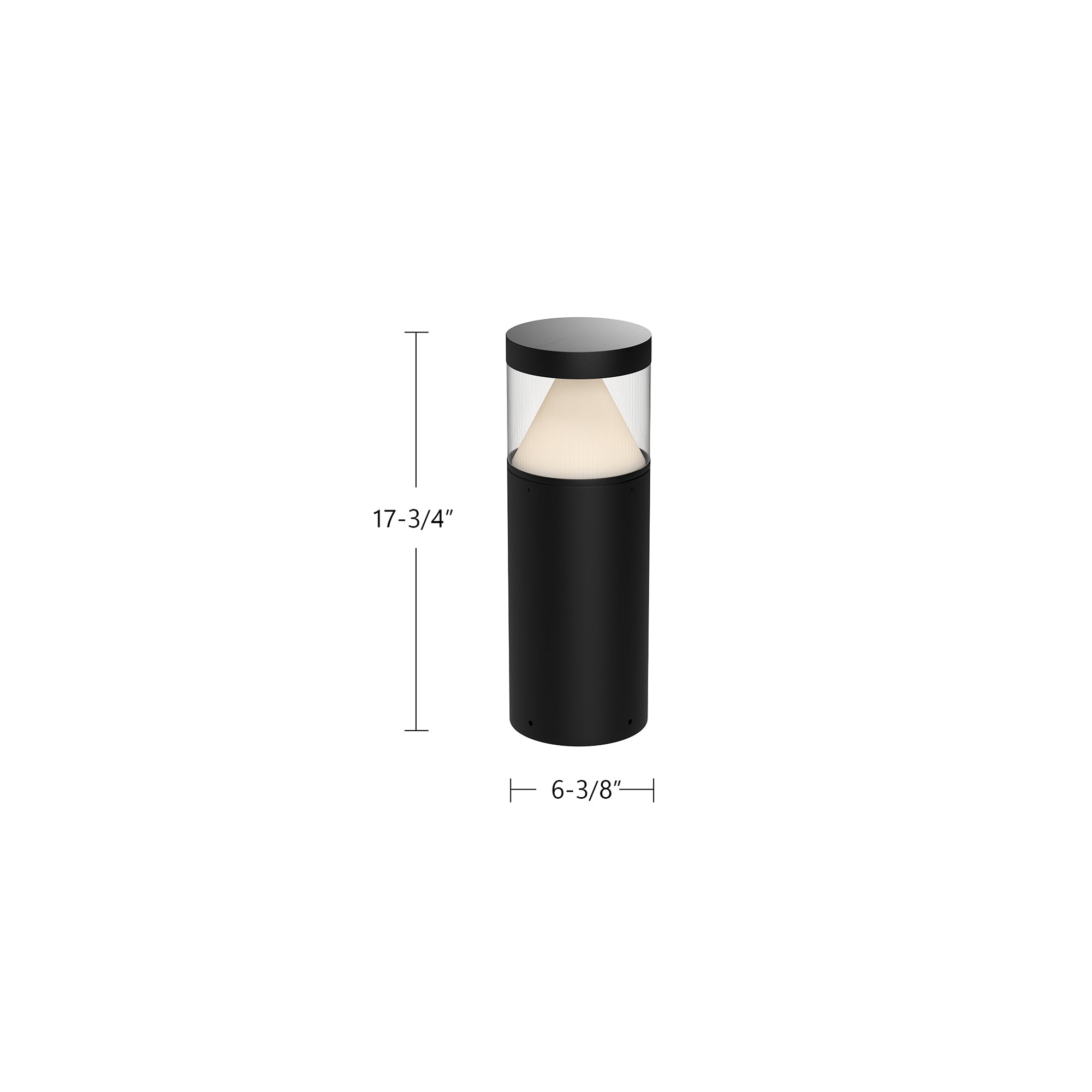 Hanover 18-in Black LED Exterior Bollard
