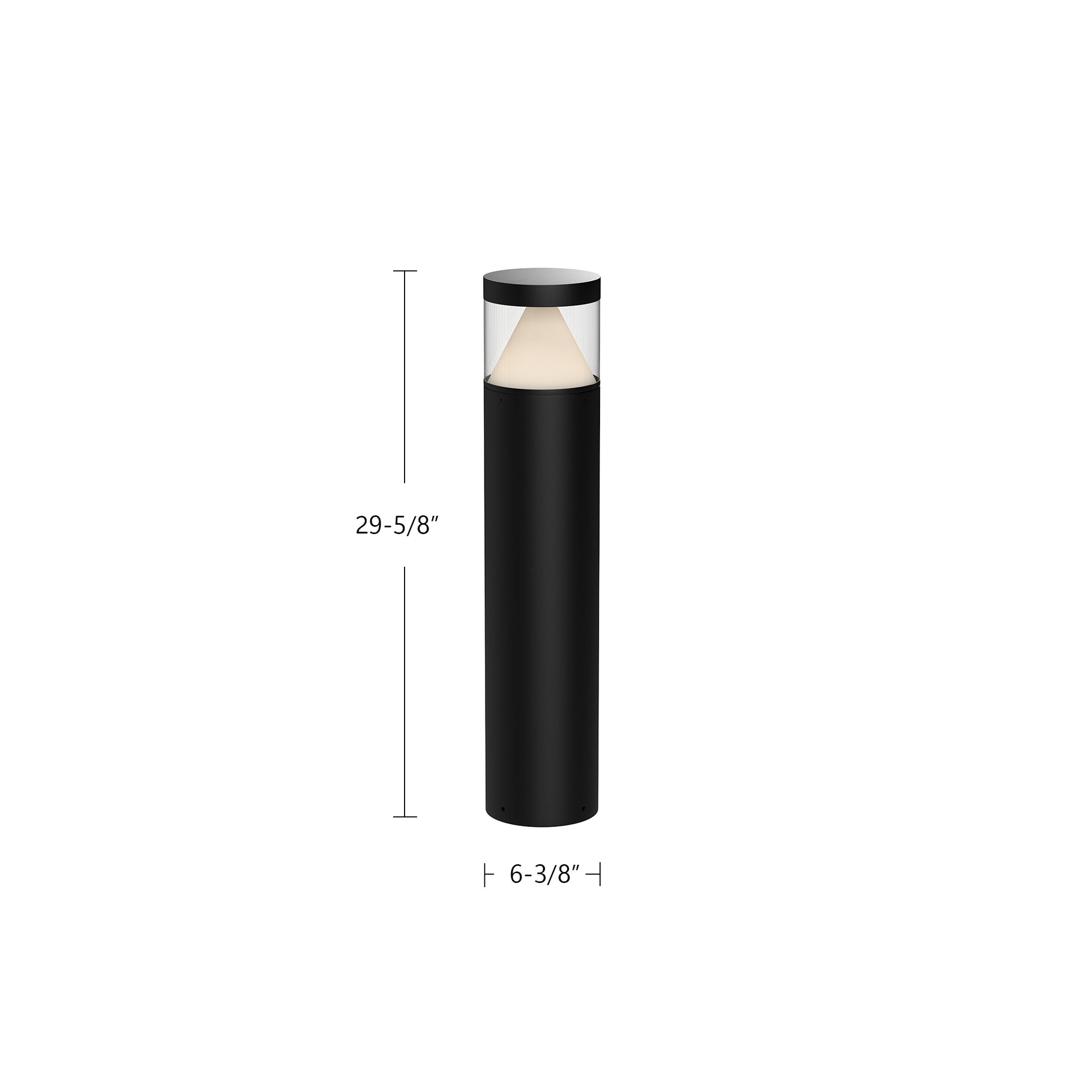 Hanover 30-in Black LED Exterior Bollard