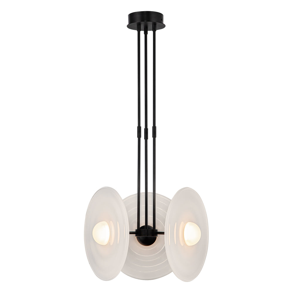 ALORA Lighting Harbour PD350318UBGO Pendant, Urban Bronze/Glossy Opal, LED