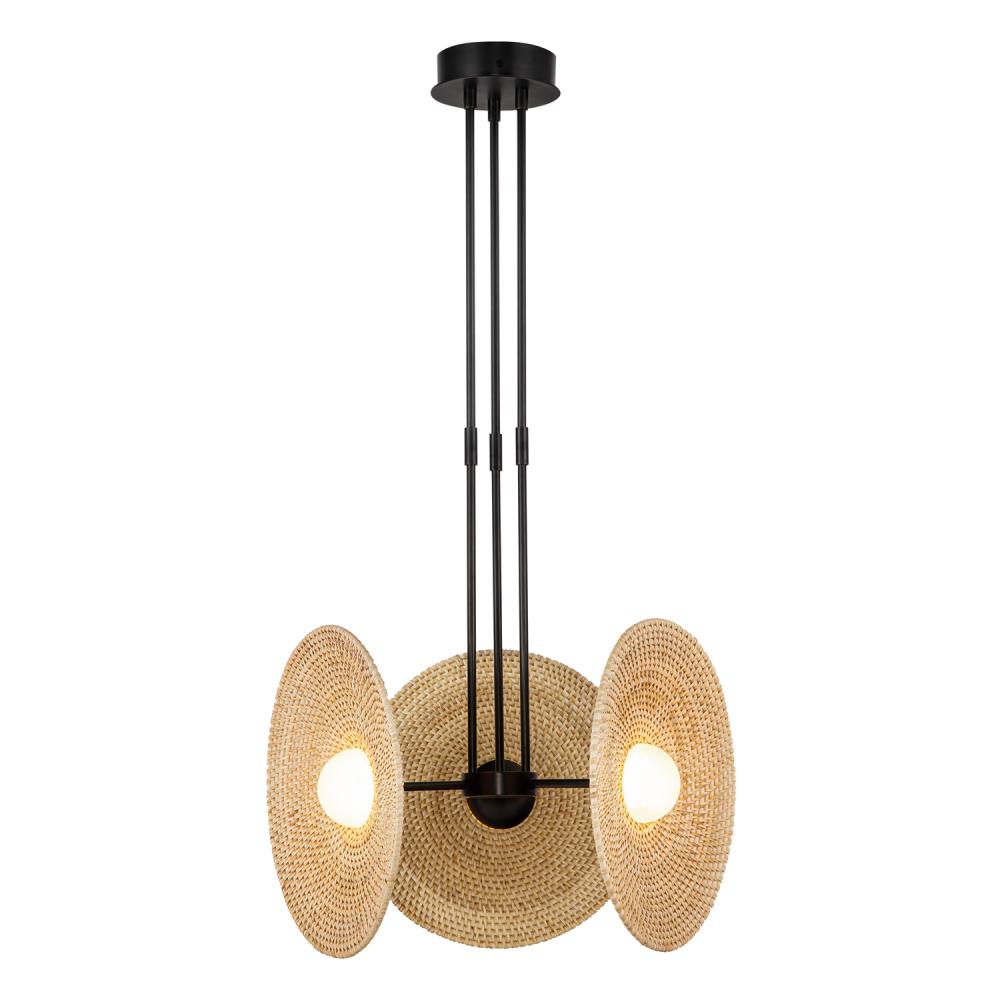 Alora Lighting HARBOUR PD350318UBWO Pendant - Urban Bronze Woven