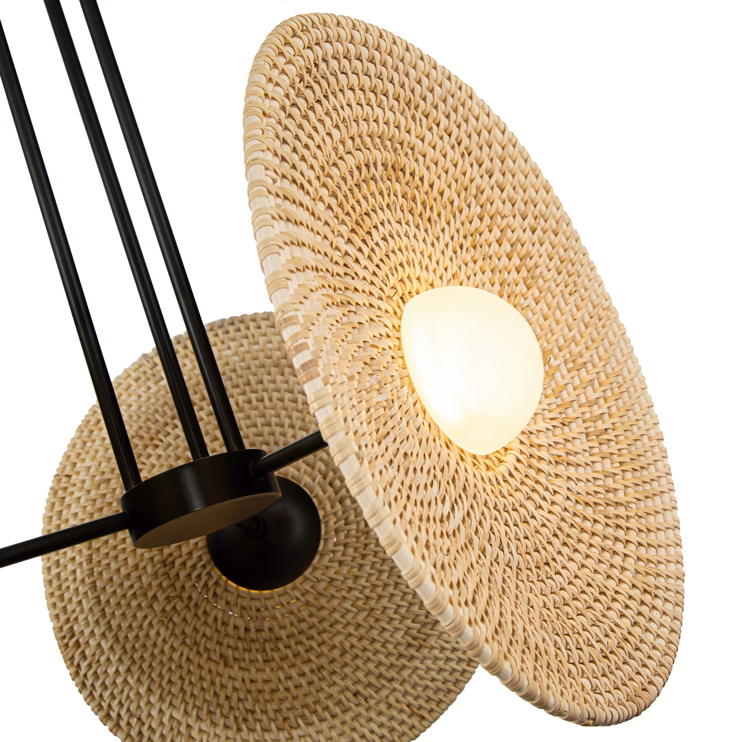 Harbour 18-in Urban Bronze/Woven LED Pendant