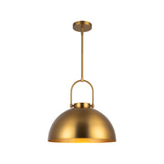 Harper 16-in Aged Gold 1 Light Pendant