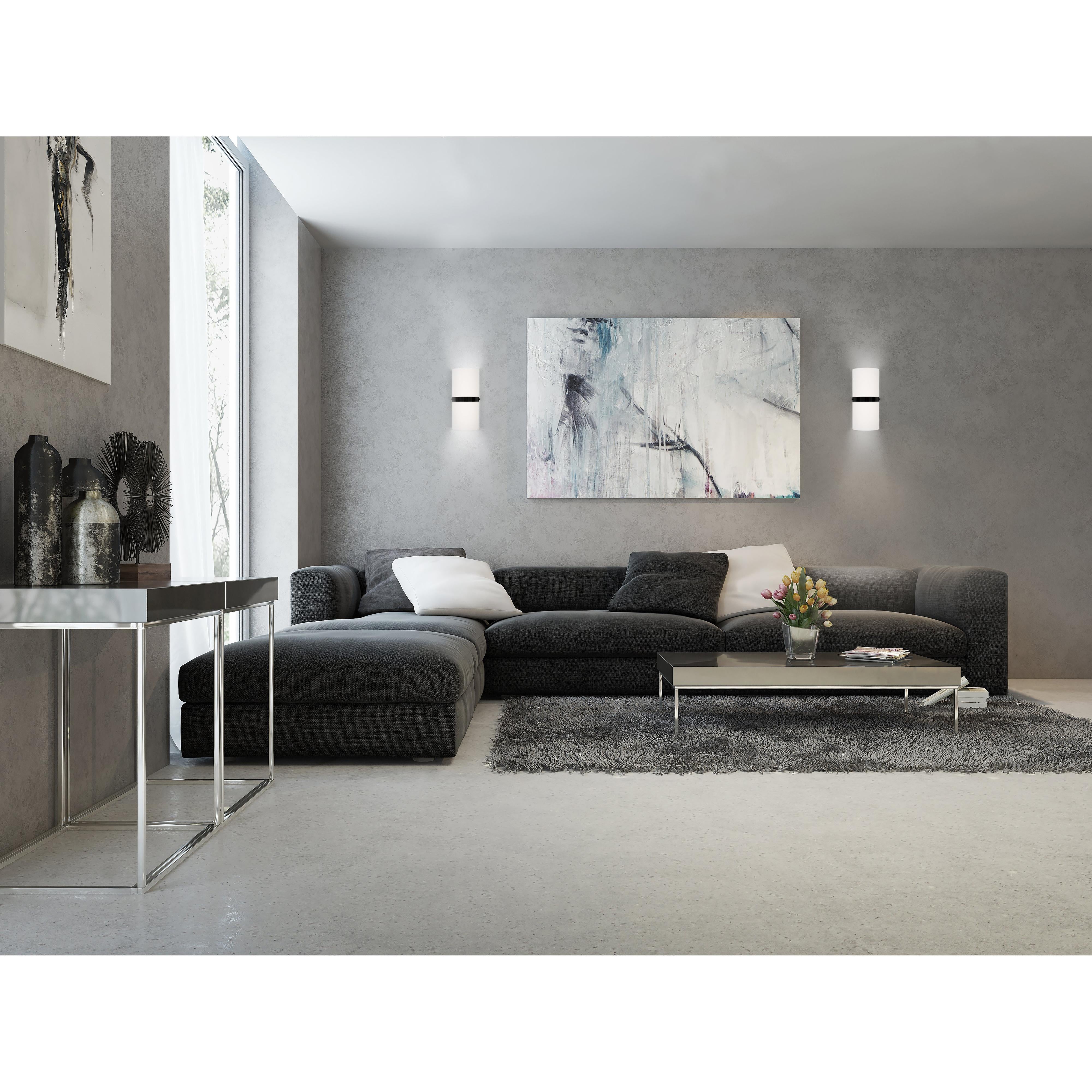 Harrow 13-in Black LED Wall Sconce