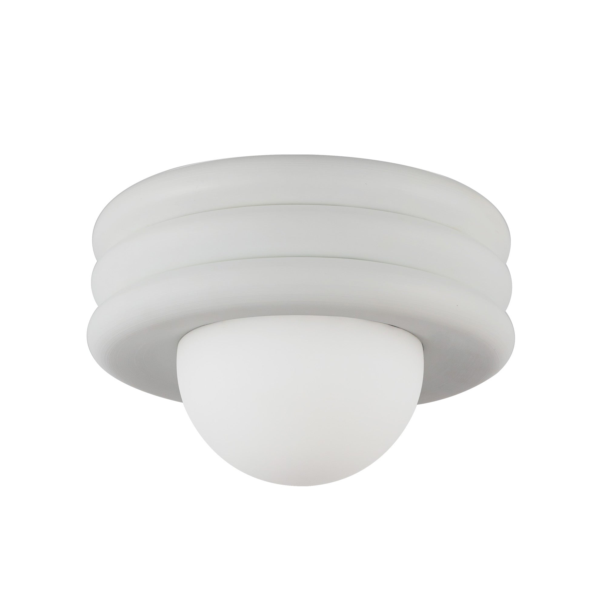 Harvey 12-in Antique White Socket Semi-Flush Mount