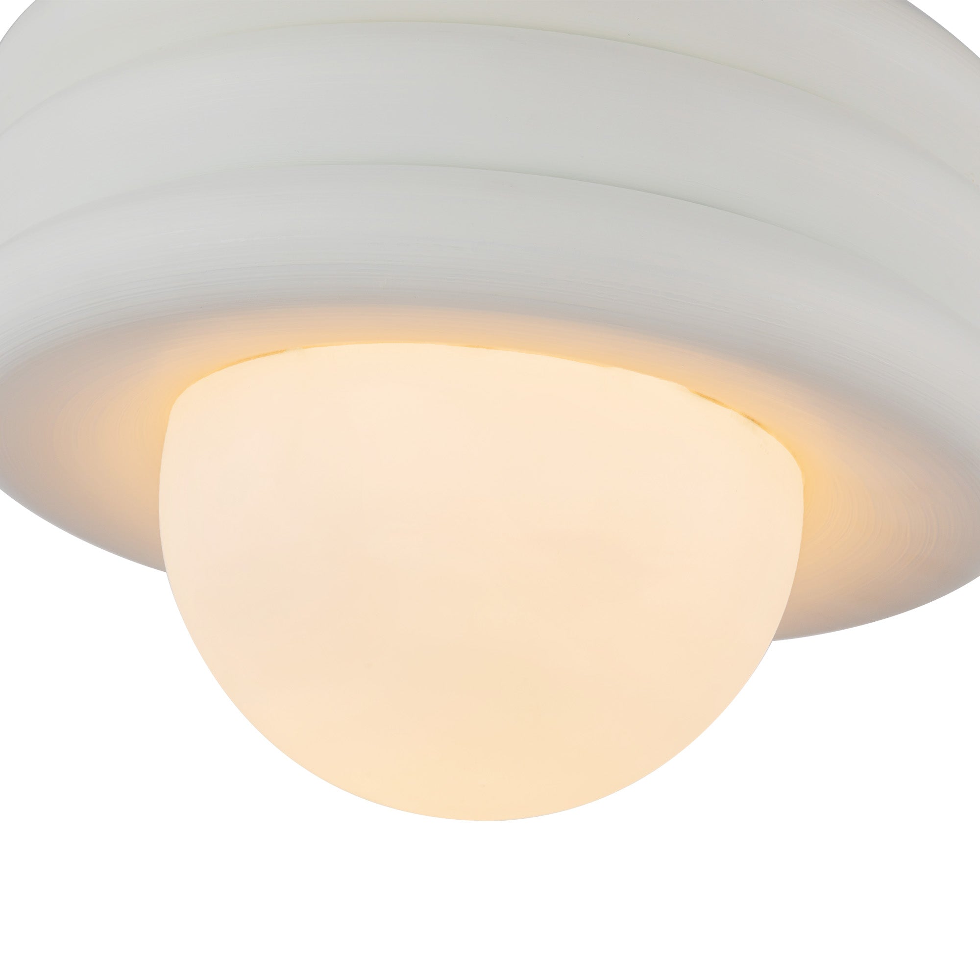 Harvey 12-in Antique White Socket Semi-Flush Mount