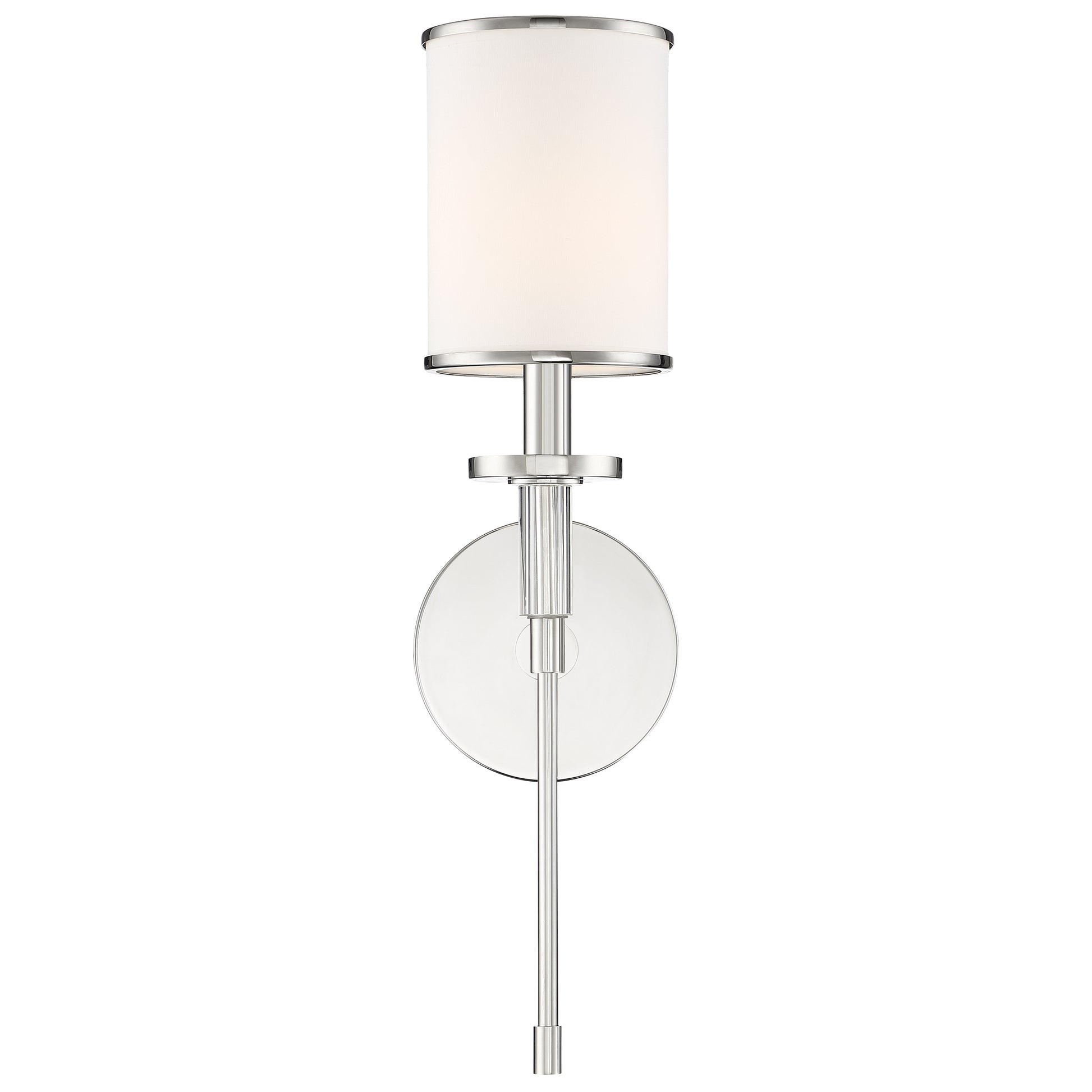 Crystorama Hatfield HAT-471-PN – 5 Inch – 1 Light – Sconce – Polished Nickel – Damp Rated