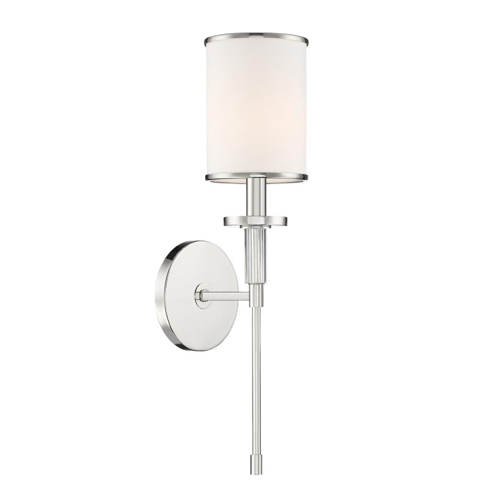 Crystorama HATFIELD HAT-471-PN Sconce Contemporary - Polished Nickel