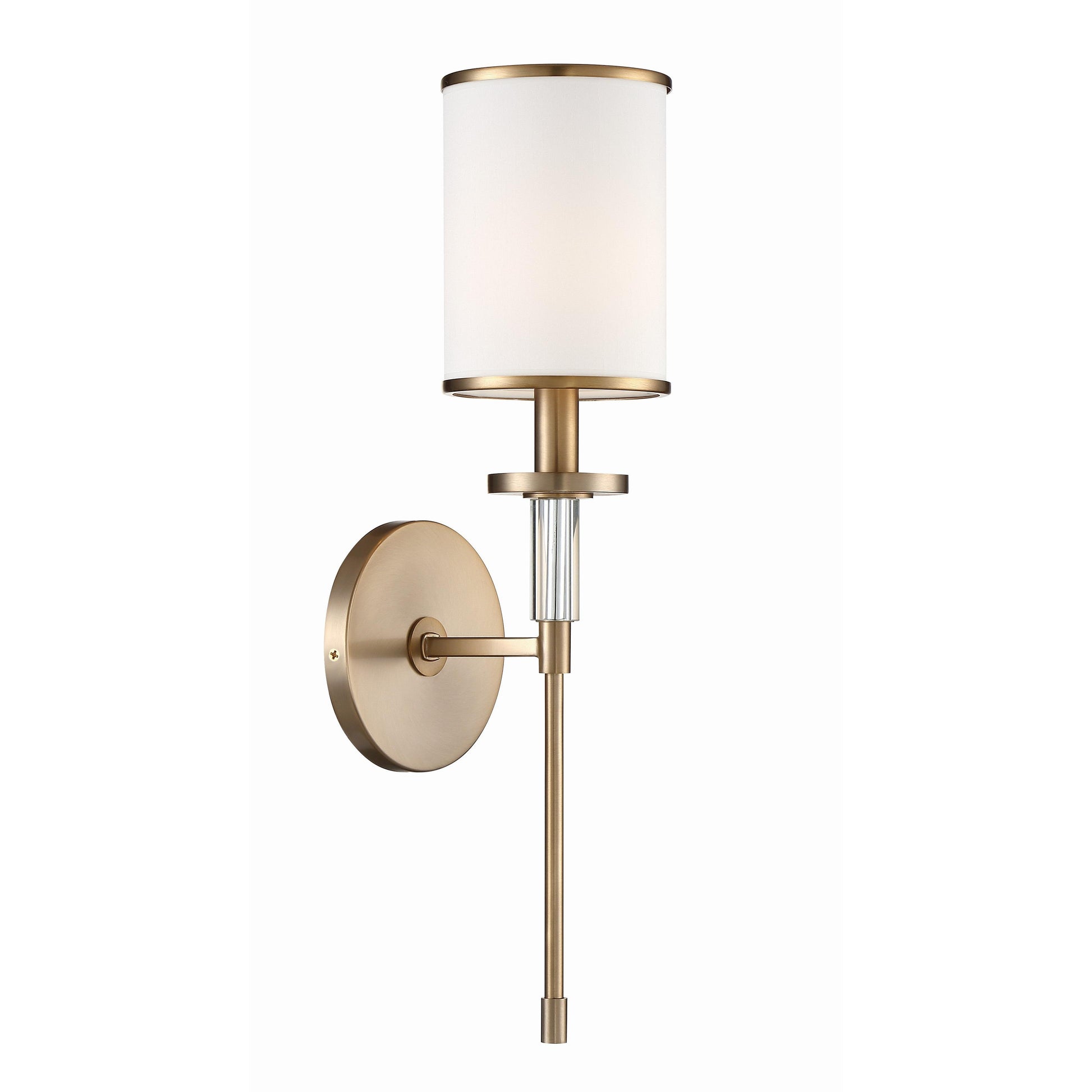Crystorama Hatfield HAT-471-VG – 5 Inch – 1 Light – Sconce – Vibrant Gold – Damp Rated