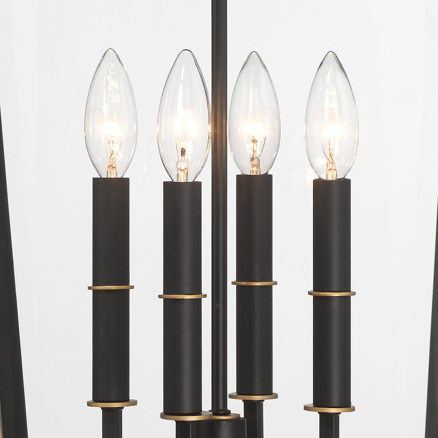 Crystorama Hawkins HAW-604-MK-TG – 15 Inch – 4 Light – Outdoor – Matte Black + Textured Gold – Wet Rated