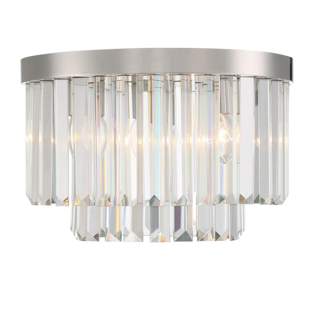 Crystorama HAYES HAY-1400-PN Chandelier Contemporary - Polished Nickel