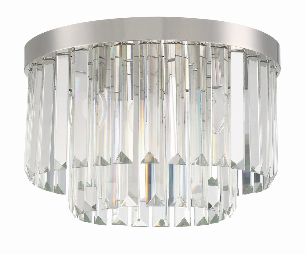 Crystorama HAYES HAY-1400-PN Chandelier Contemporary - Polished Nickel