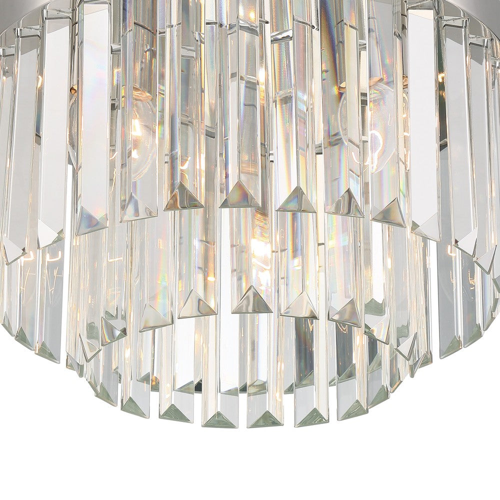 Crystorama HAYES HAY-1400-PN Chandelier Contemporary - Polished Nickel