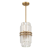Crystorama Hayes HAY-1401-AG – 8 Inch – 4 Light – Pendant Light – Aged Brass – Dry Rated