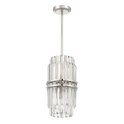 Crystorama Hayes HAY-1401-PN – 8 Inch – 4 Light – Pendant Light – Polished Nickel – Dry Rated