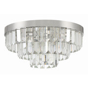 Crystorama Hayes HAY-1403-PN – 18 Inch – 8 Light – Semi Flush Mount Light – Polished Nickel – Dry Rated