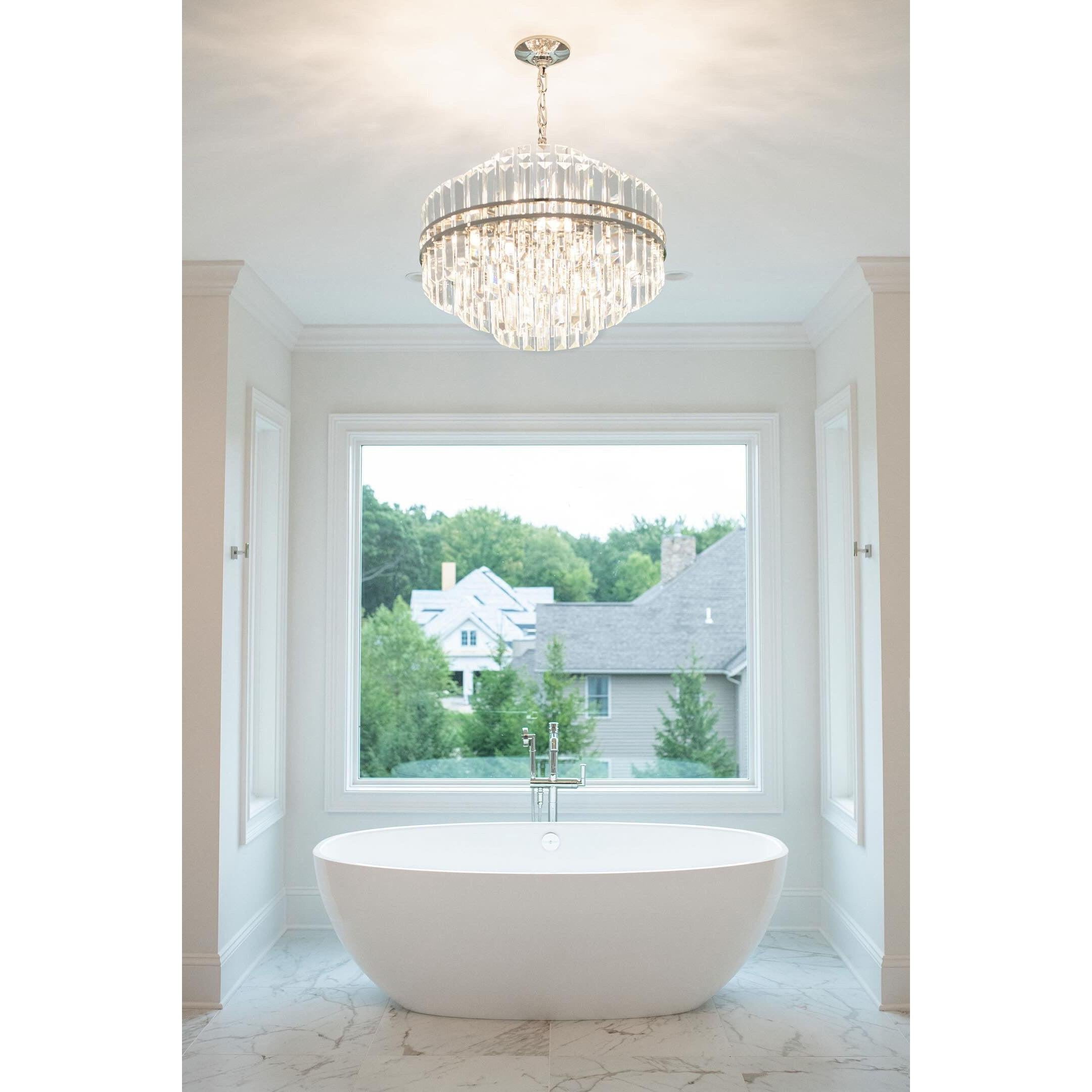 Crystorama Hayes HAY-1405-AG – 22 Inch – 12 Light – Chandelier – Aged Brass – Dry Rated