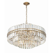 Crystorama Hayes HAY-1407-AG – 28 Inch – 16 Light – Chandelier – Aged Brass – Dry Rated