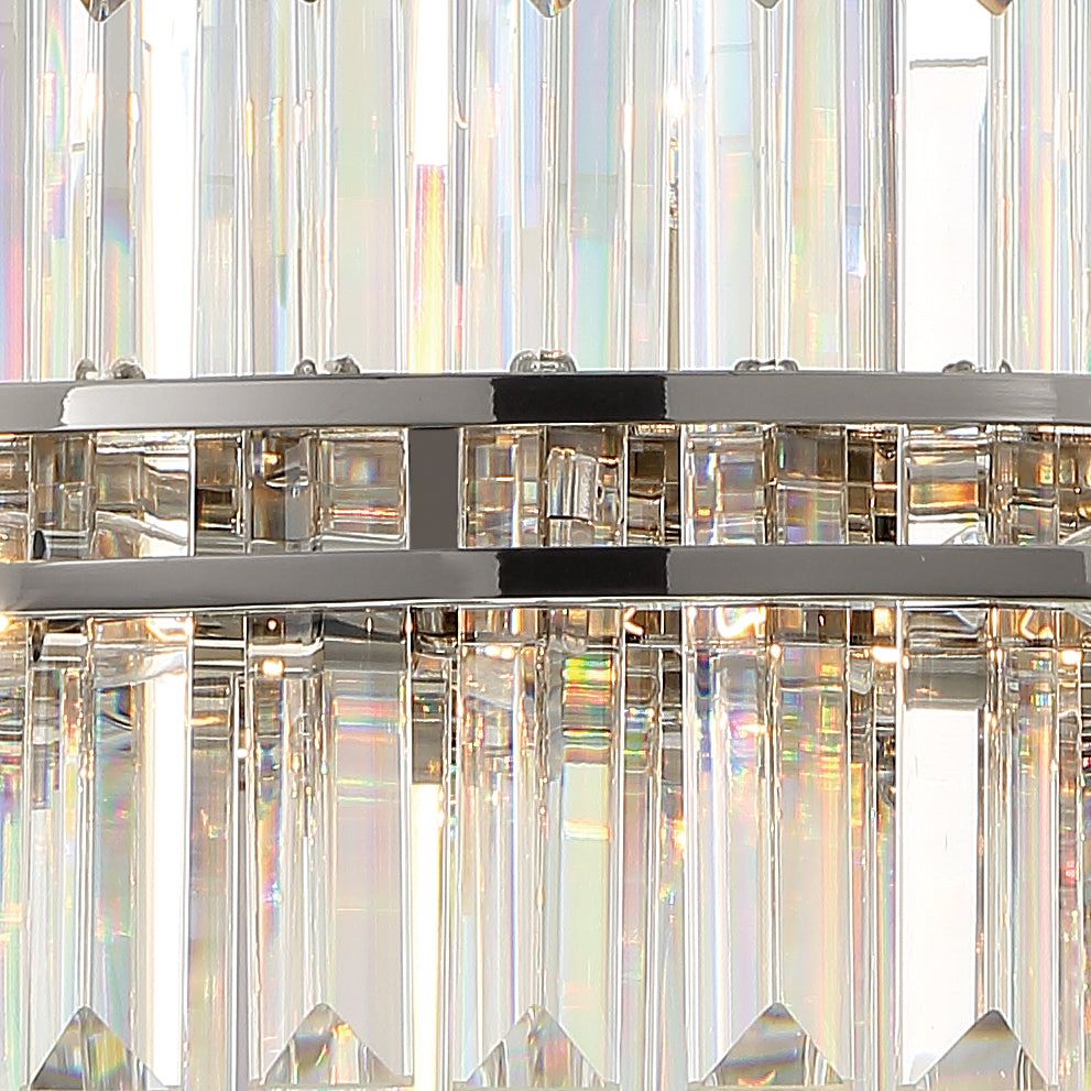 Crystorama Hayes HAY-1407-PN – 28 Inch – 16 Light – Chandelier – Polished Nickel – Dry Rated