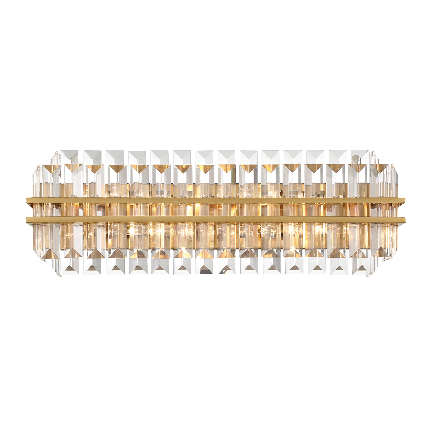 Crystorama Hayes HAY-1413-AG – 23.5 Inch – 4 Light – Bath Vanity Light – Aged Brass – Damp Rated