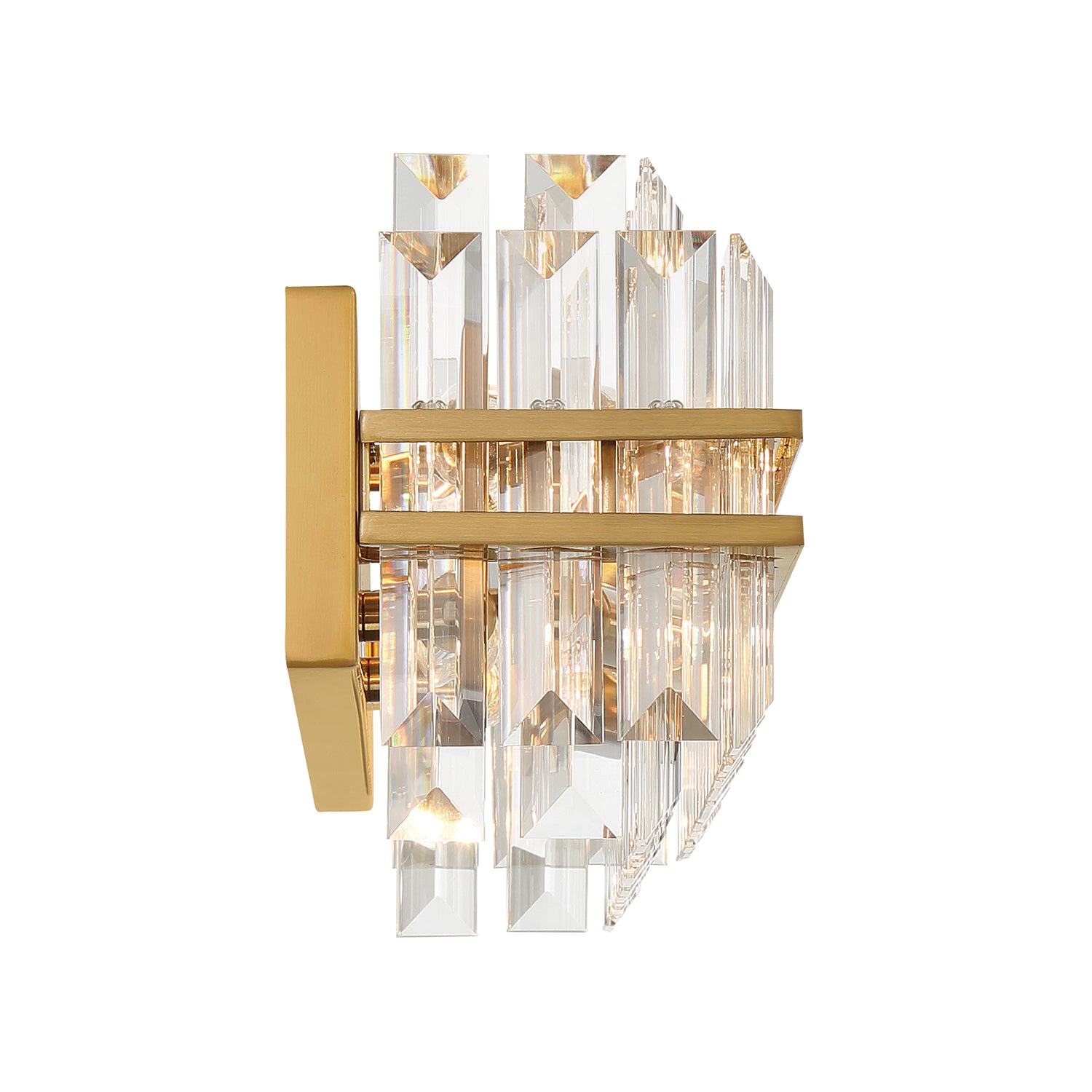 Crystorama Hayes HAY-1413-AG – 23.5 Inch – 4 Light – Bath Vanity Light – Aged Brass – Damp Rated