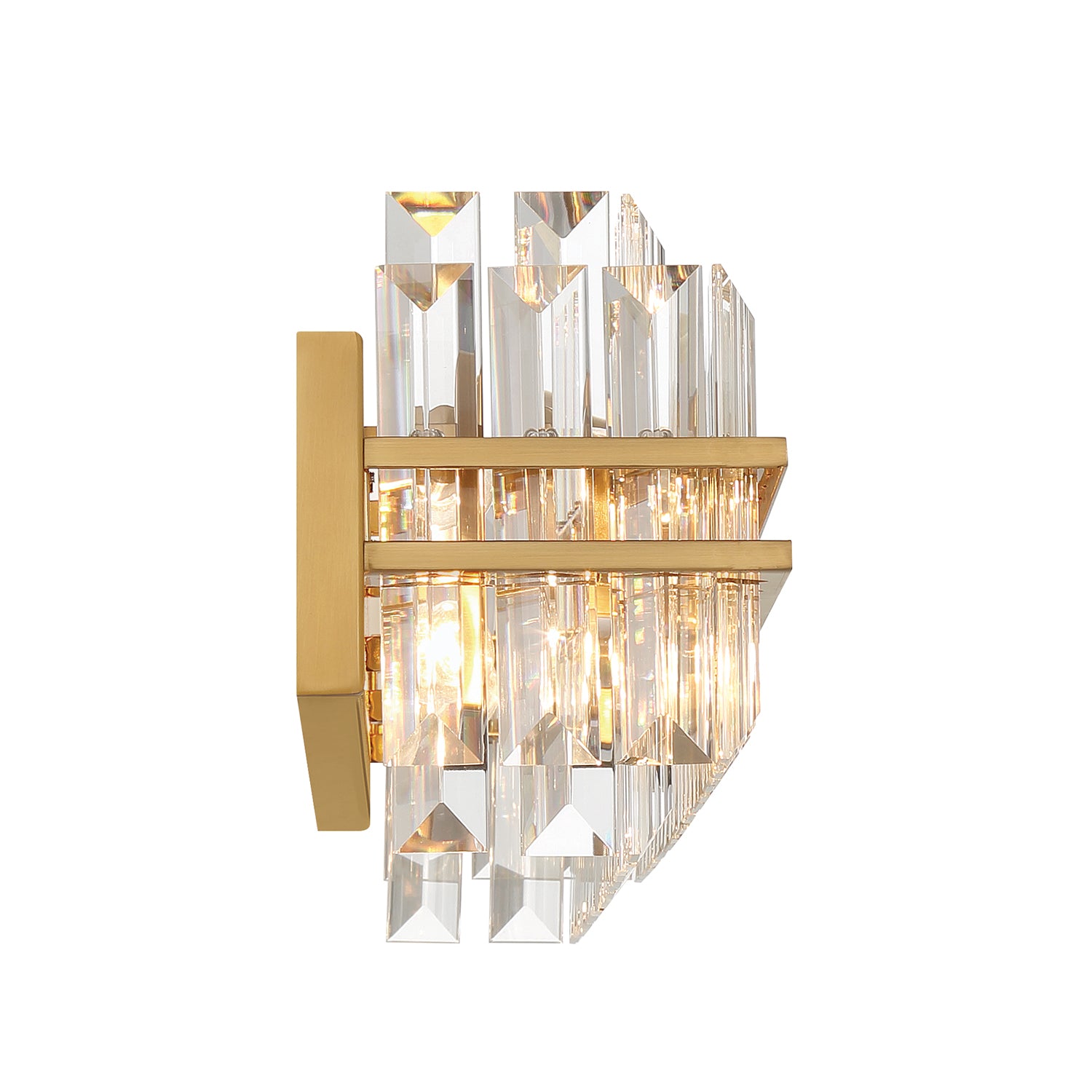 Crystorama Hayes HAY-1415-AG – 31.5 Inch – 6 Light – Bath Vanity Light – Aged Brass – Damp Rated