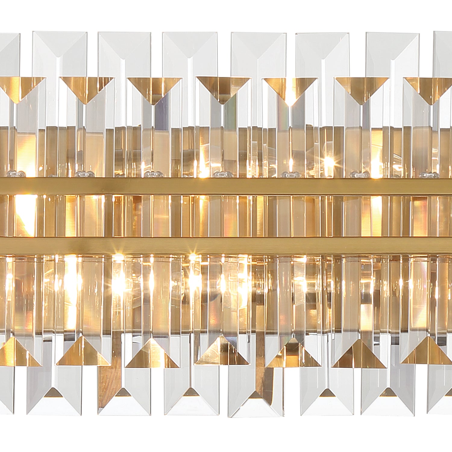 Crystorama Hayes HAY-1415-AG – 31.5 Inch – 6 Light – Bath Vanity Light – Aged Brass – Damp Rated