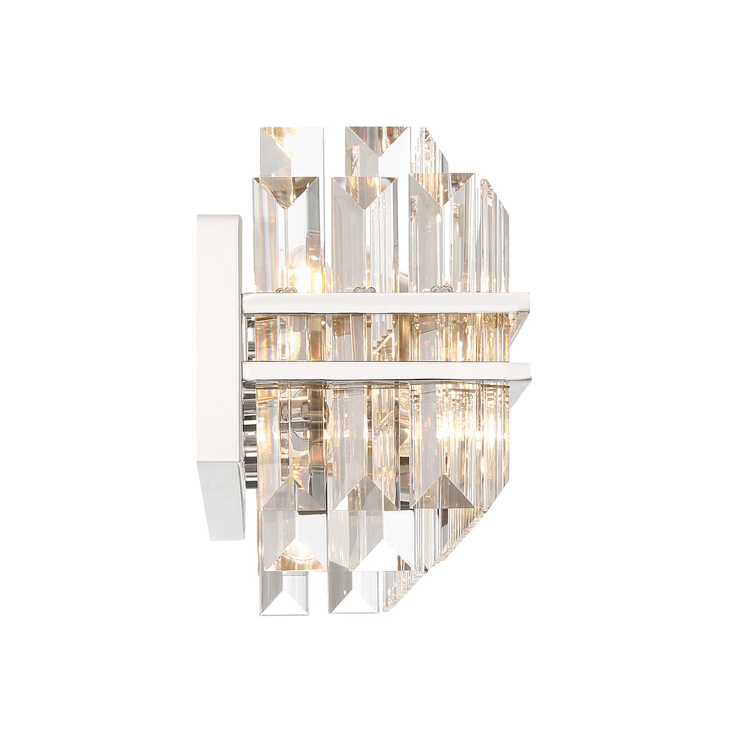 Crystorama Hayes HAY-1415-PN – 31.5 Inch – 6 Light – Bath Vanity Light – Polished Nickel – Damp Rated