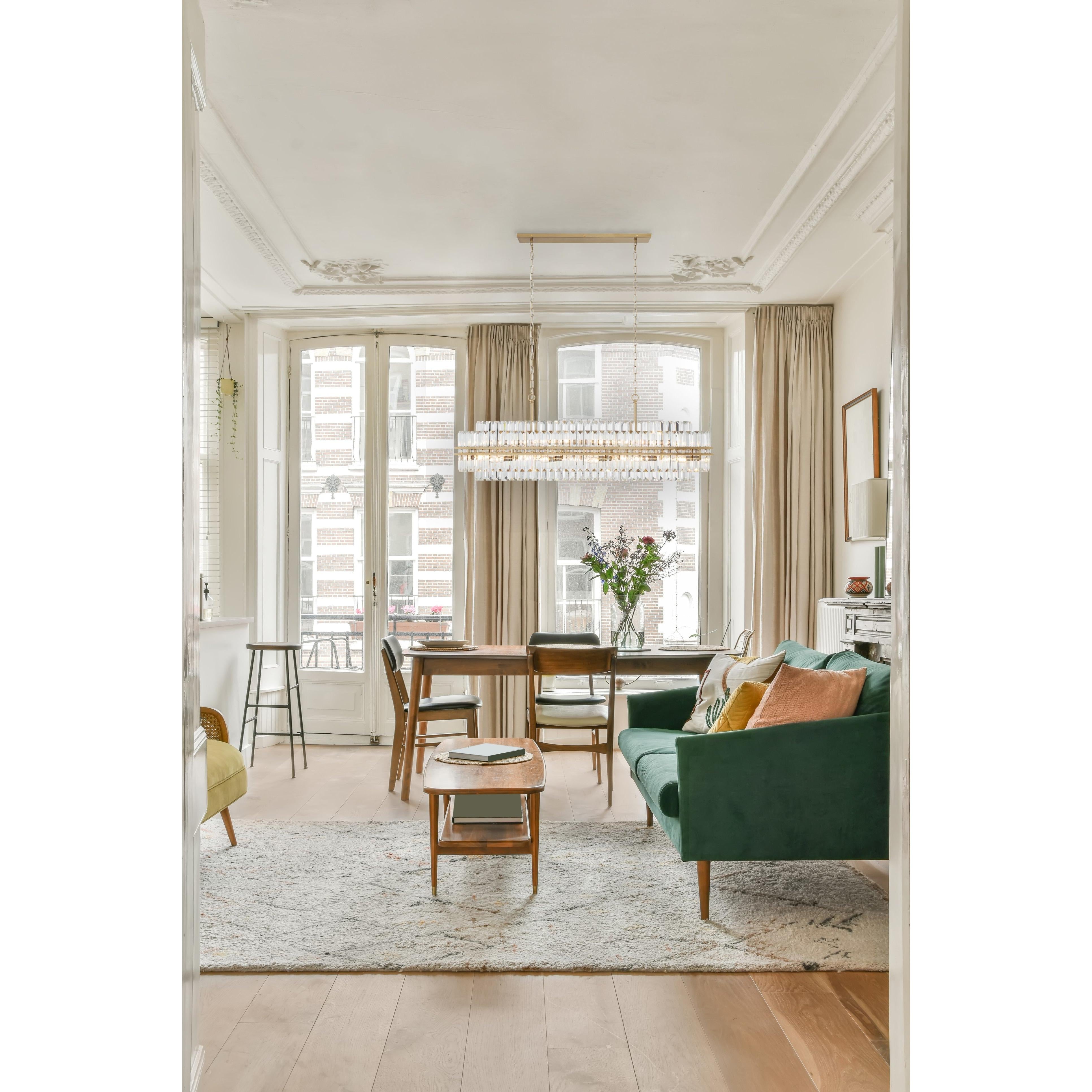 Crystorama Hayes HAY-1417-AG – 50 Inch – 16 Light – Chandelier – Aged Brass – Dry Rated