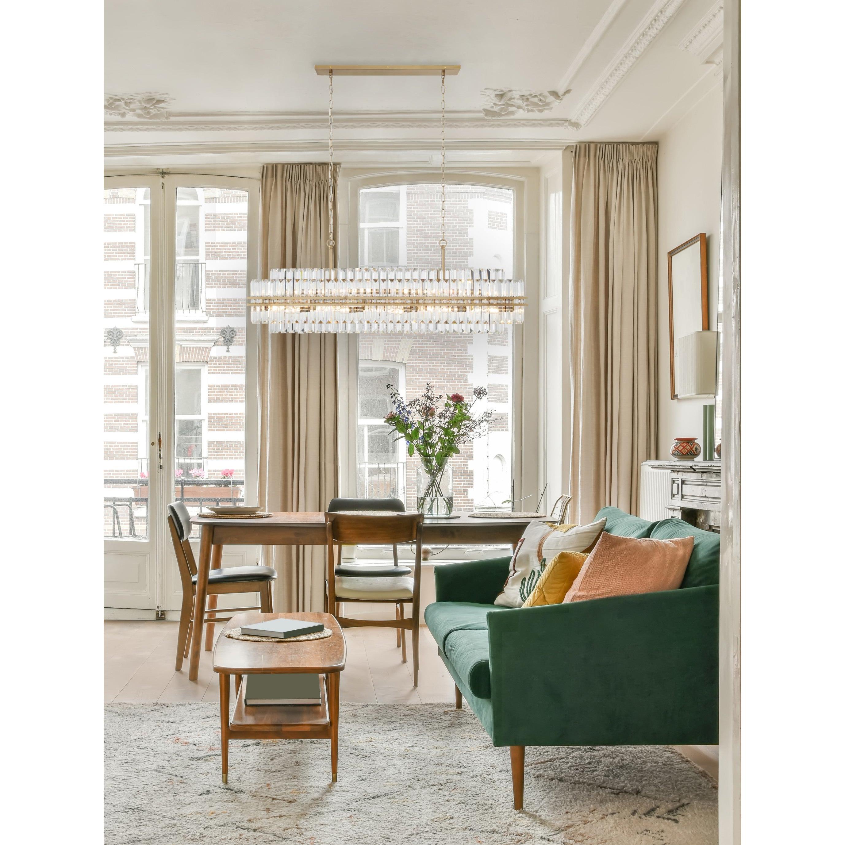 Crystorama Hayes HAY-1417-AG – 50 Inch – 16 Light – Chandelier – Aged Brass – Dry Rated