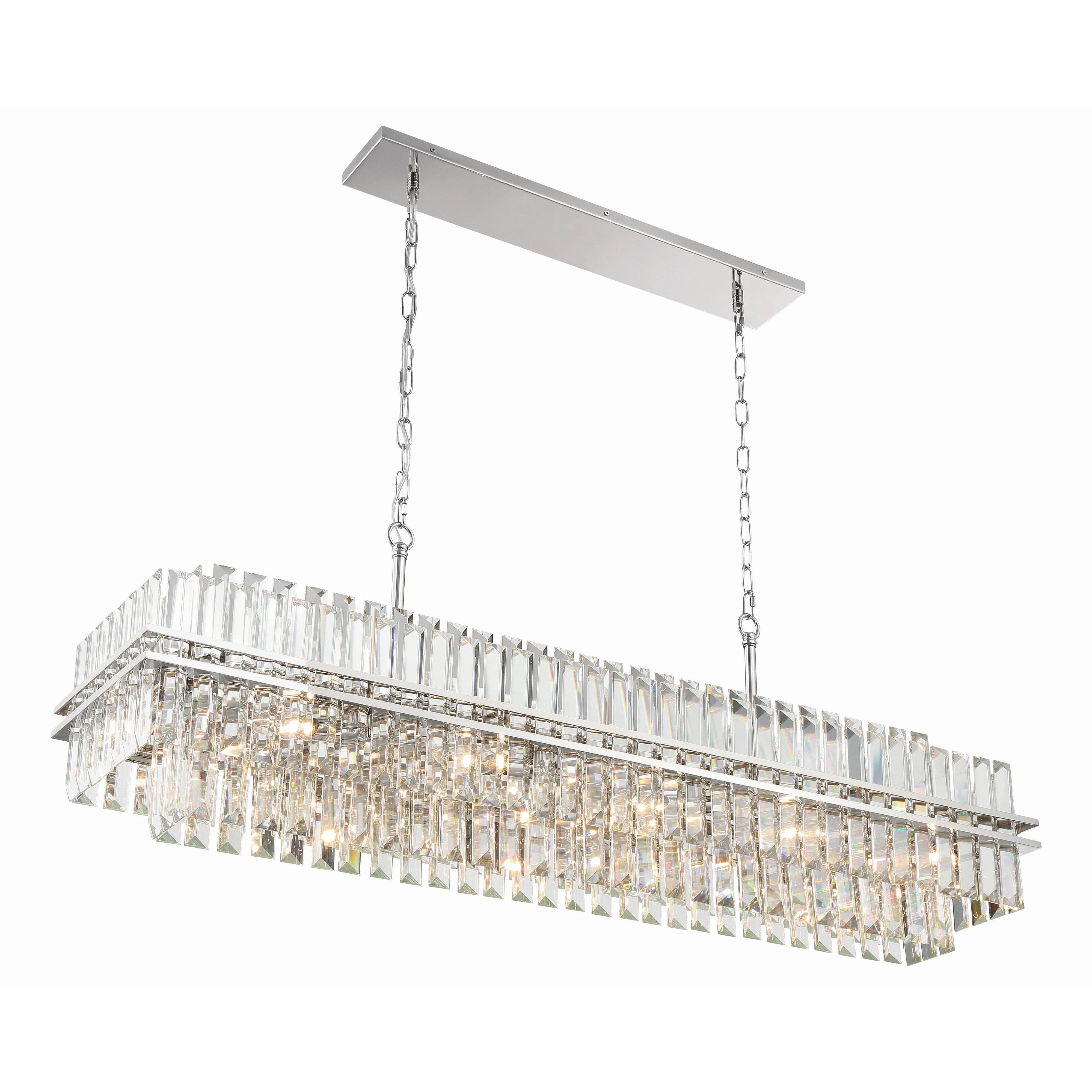 Crystorama Hayes HAY-1417-PN – 50 Inch – 16 Light – Chandelier – Polished Nickel – Dry Rated