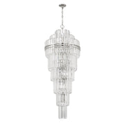 Crystorama Hayes HAY-1419-PN – 24 Inch – 31 Light – Chandelier – Polished Nickel – Dry Rated