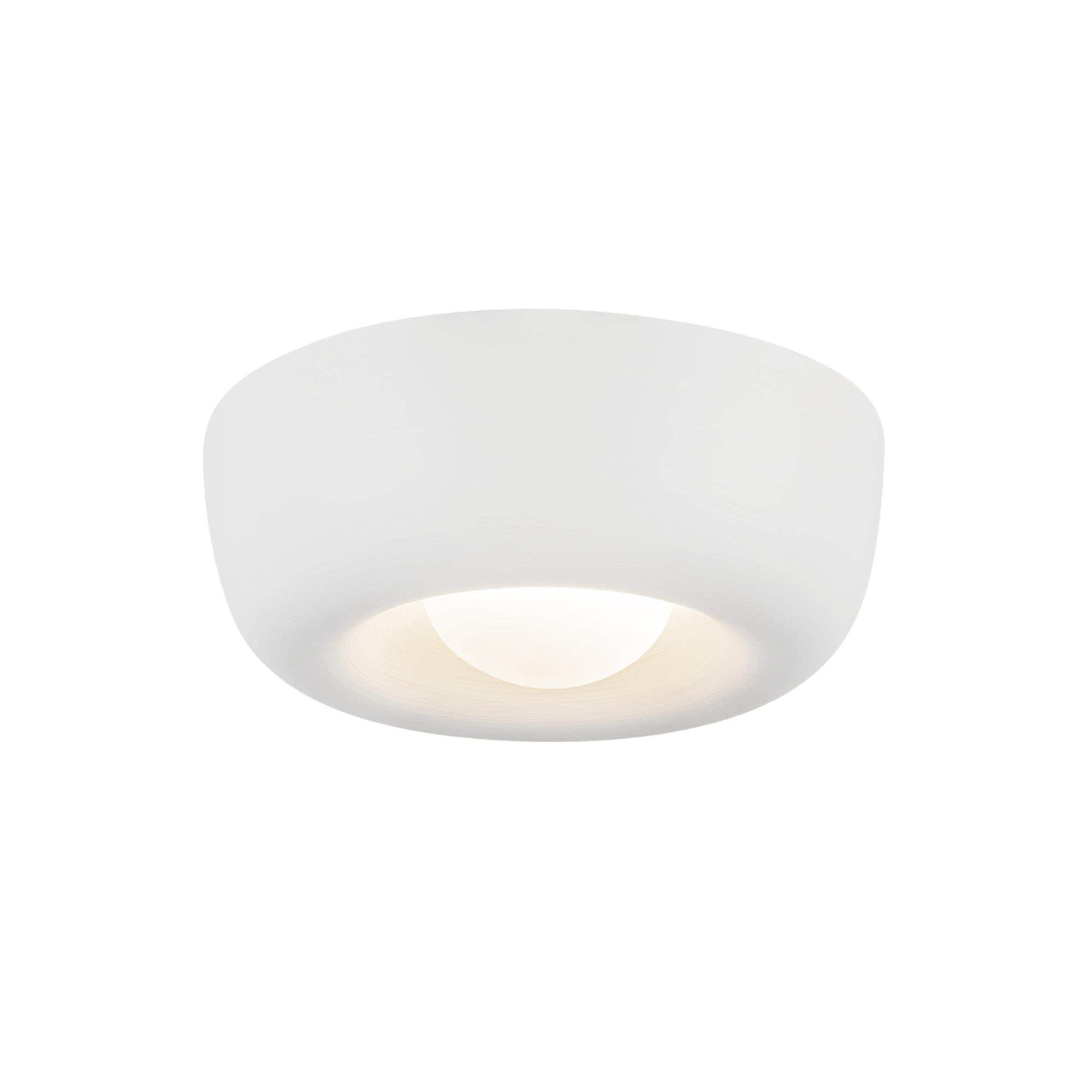 Hayden 6-in Antique White LED Flush Mount