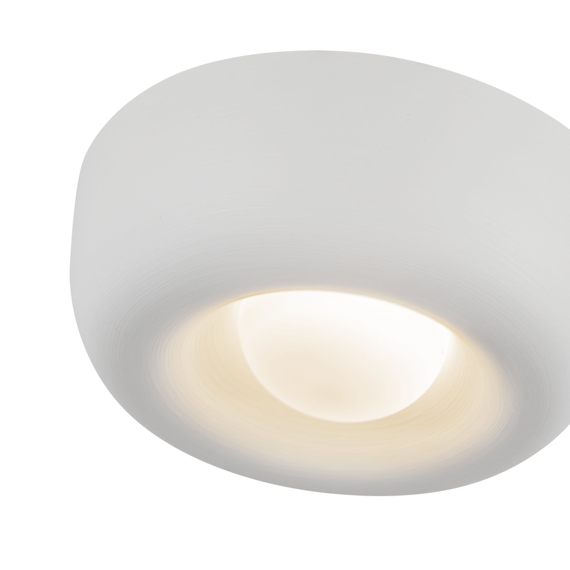 Hayden 6-in Antique White LED Flush Mount