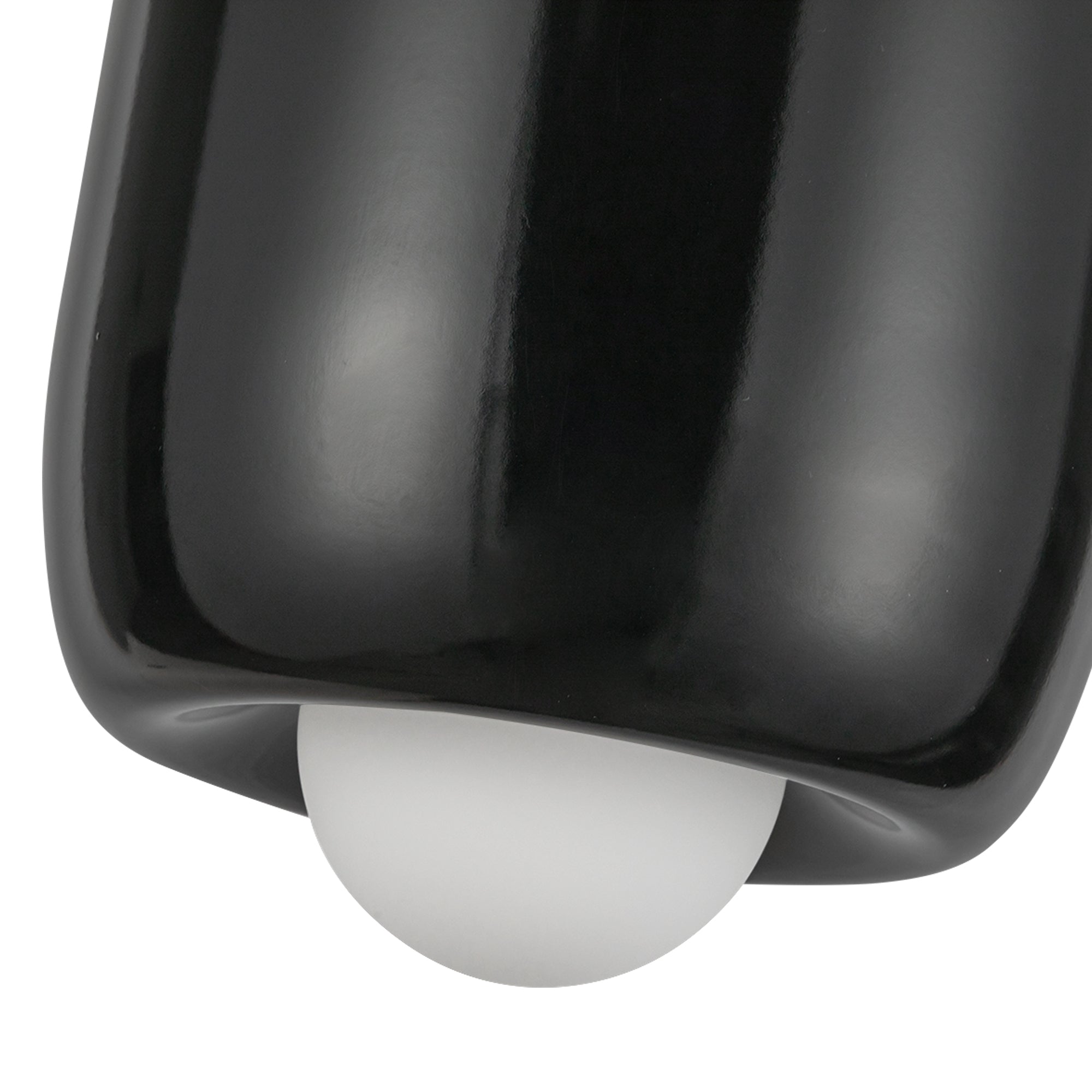 Hayden 7-in Glossy Black LED Pendant