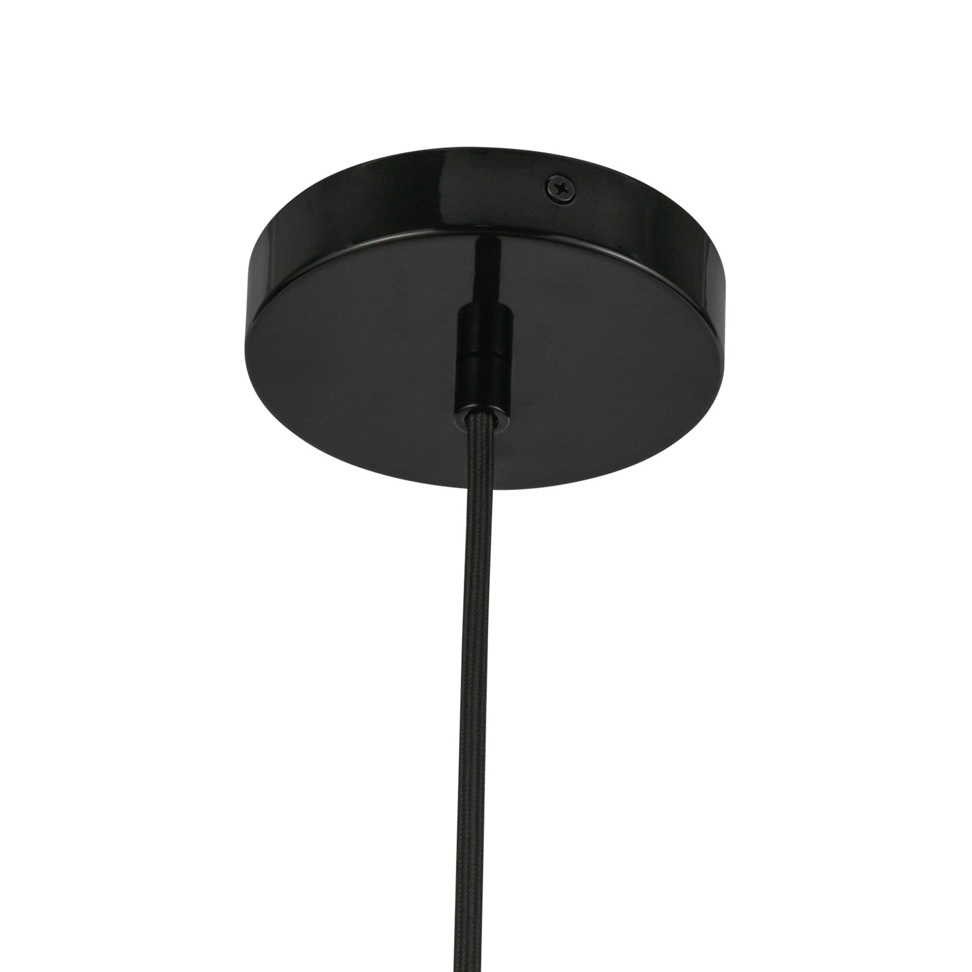 Hayden 7-in Glossy Black LED Pendant
