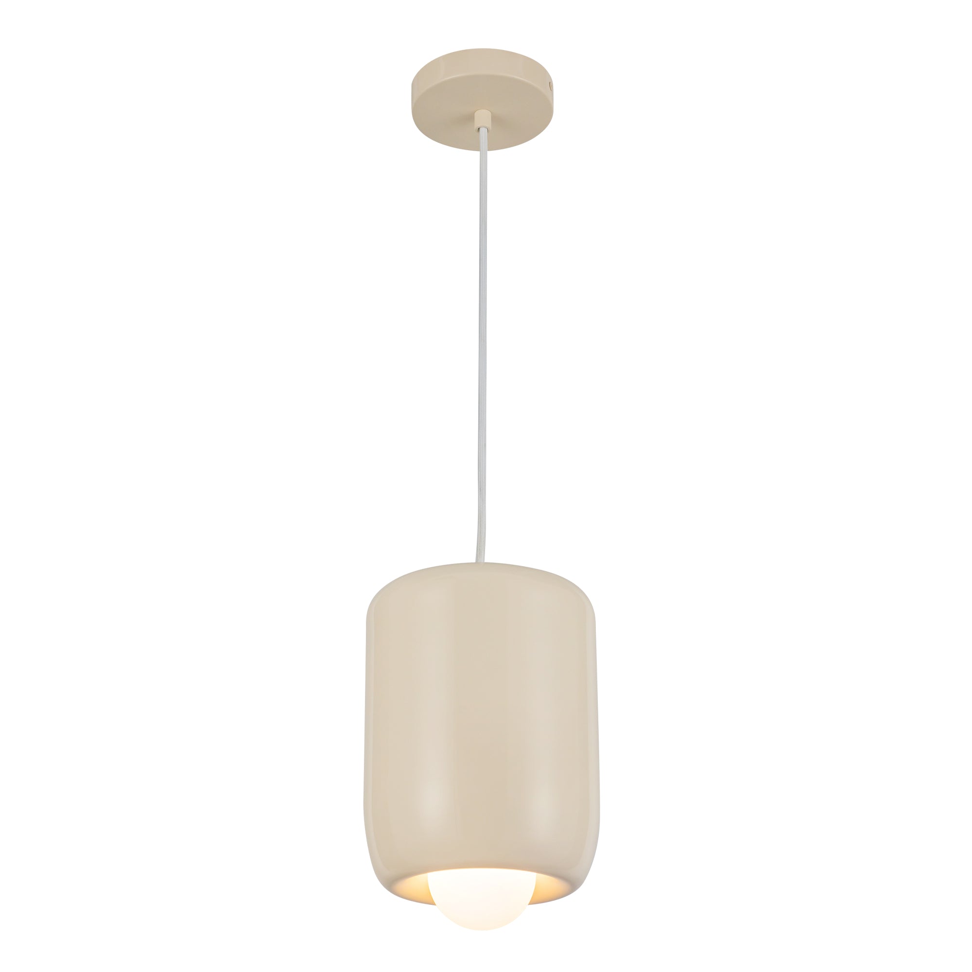 Hayden 7-in Pearl White LED Pendant