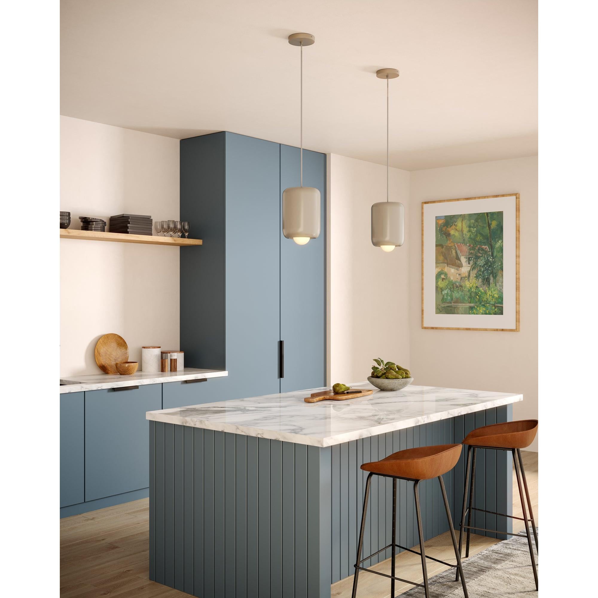 Hayden 7-in Pearl White LED Pendant