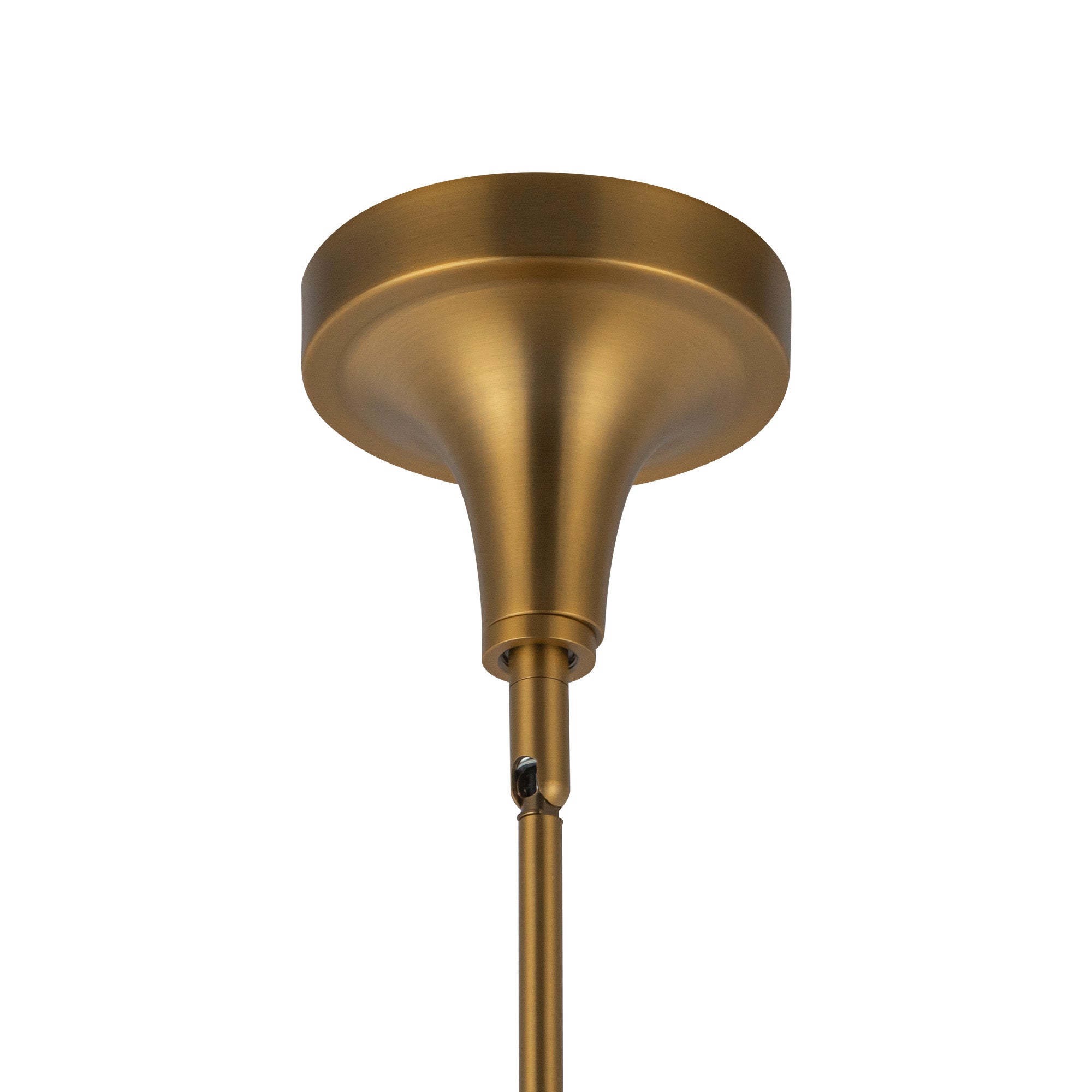 Hazel 10-in Aged Gold/Clear Glass 1 Light Pendant