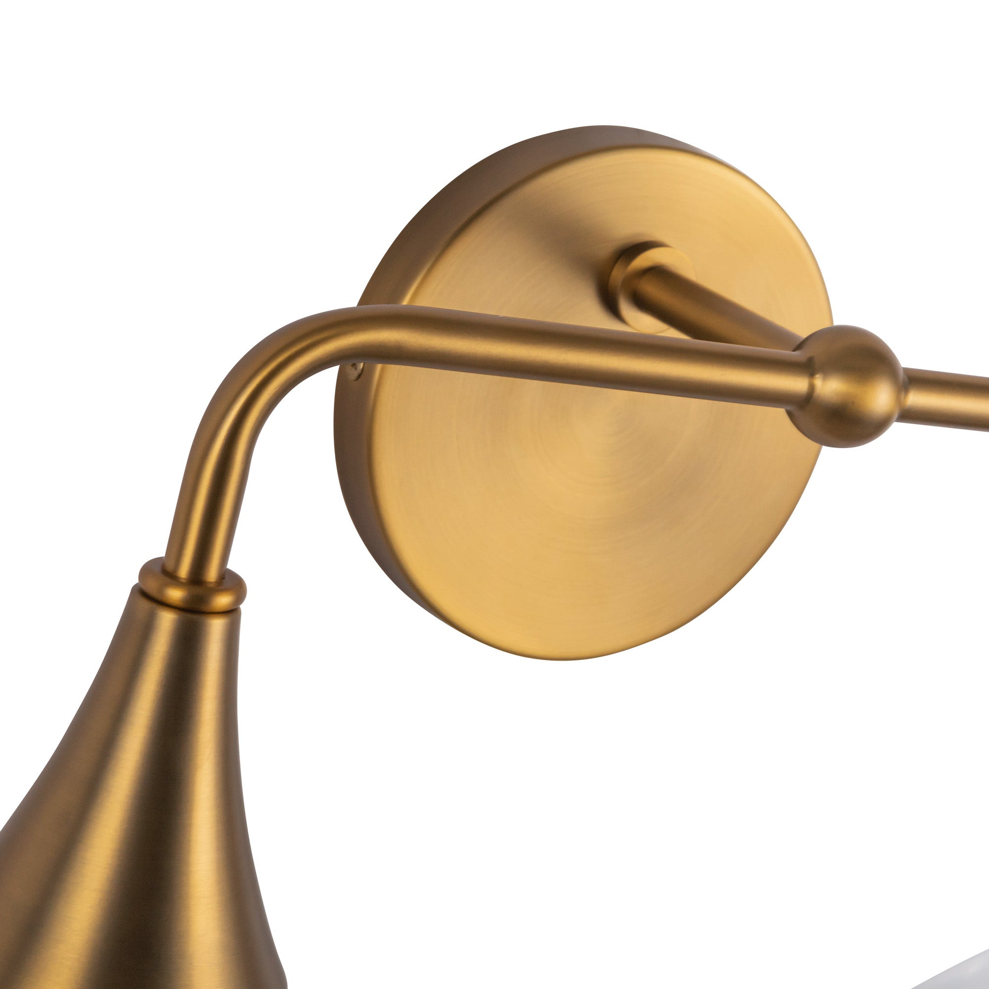 Hazel 17-in Aged Gold/Clear Glass 2 Lights Vanity