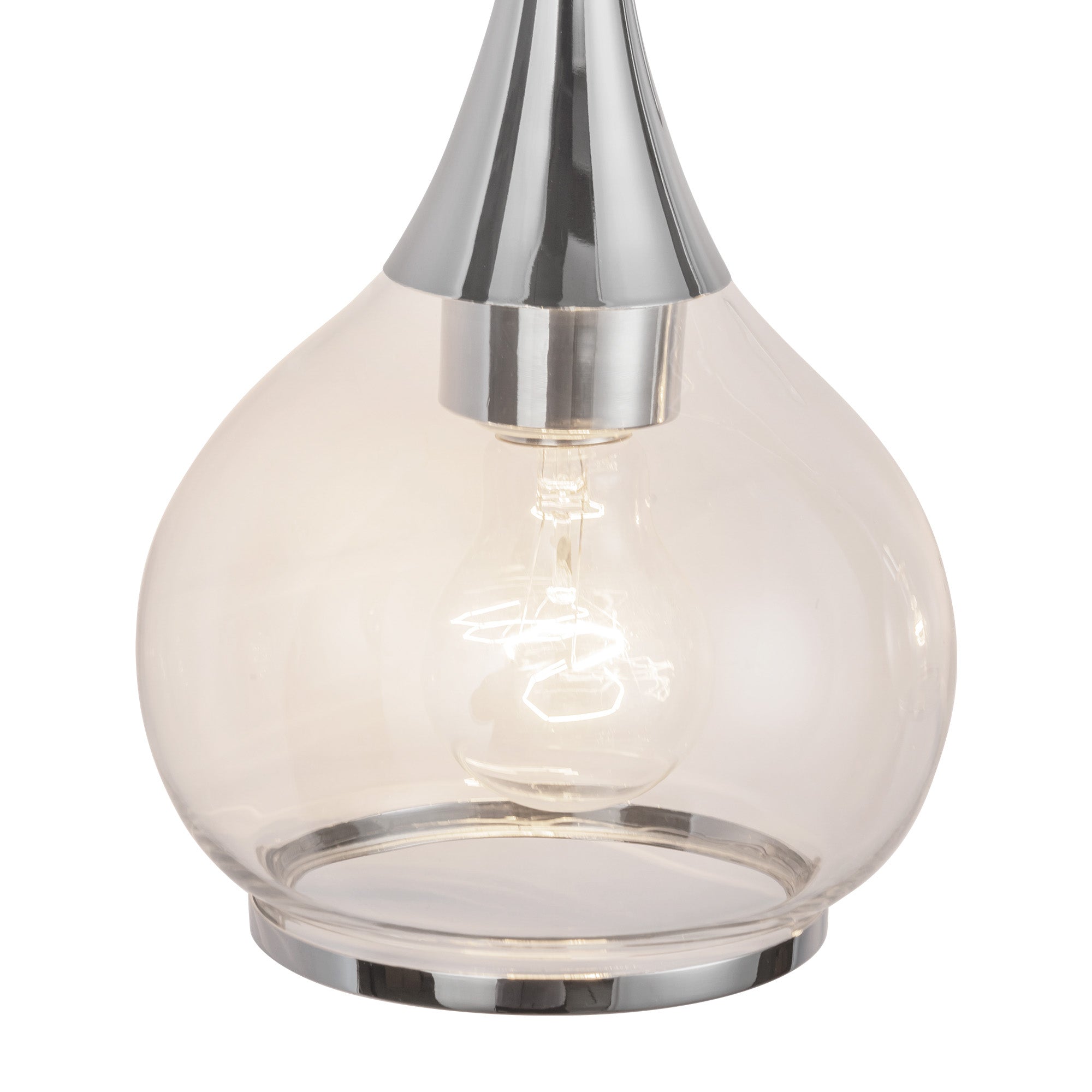 Hazel 17-in Chrome/Clear Glass 2 Lights Vanity