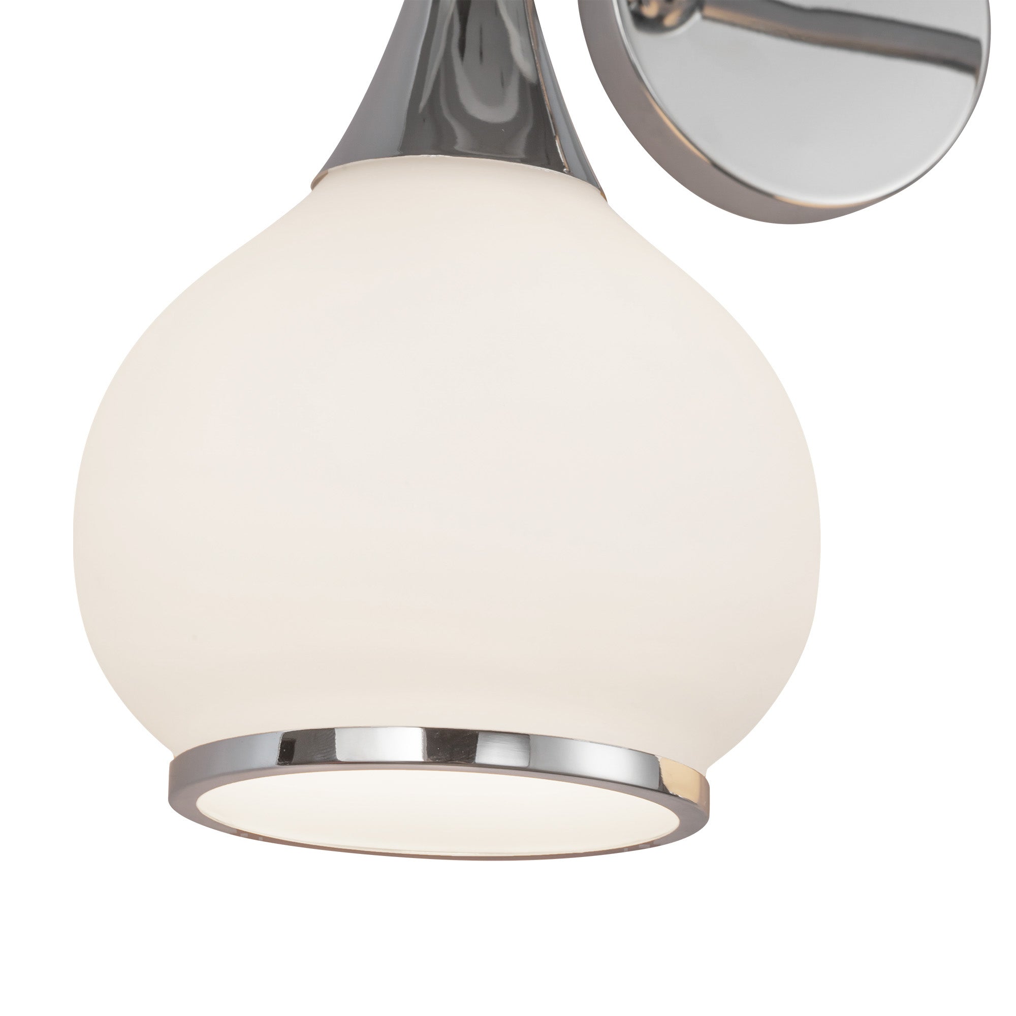 Hazel 17-in Chrome/Opal Matte Glass 2 Lights Vanity